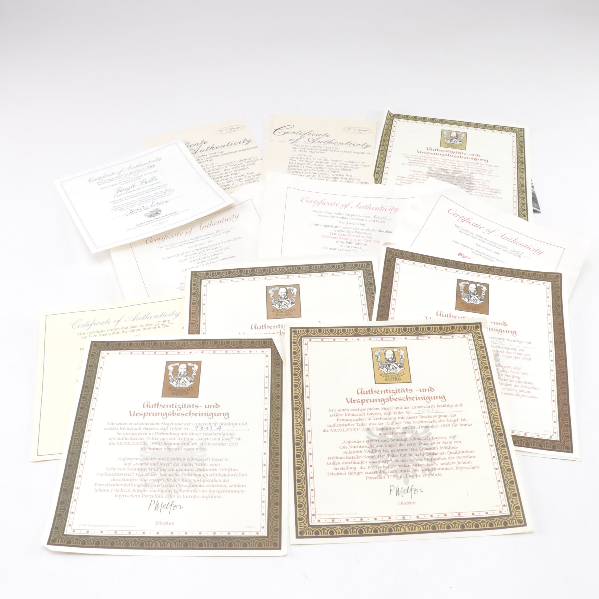 Königszelt Bayern "Das Christkind" and More Collector Plates, 1980s