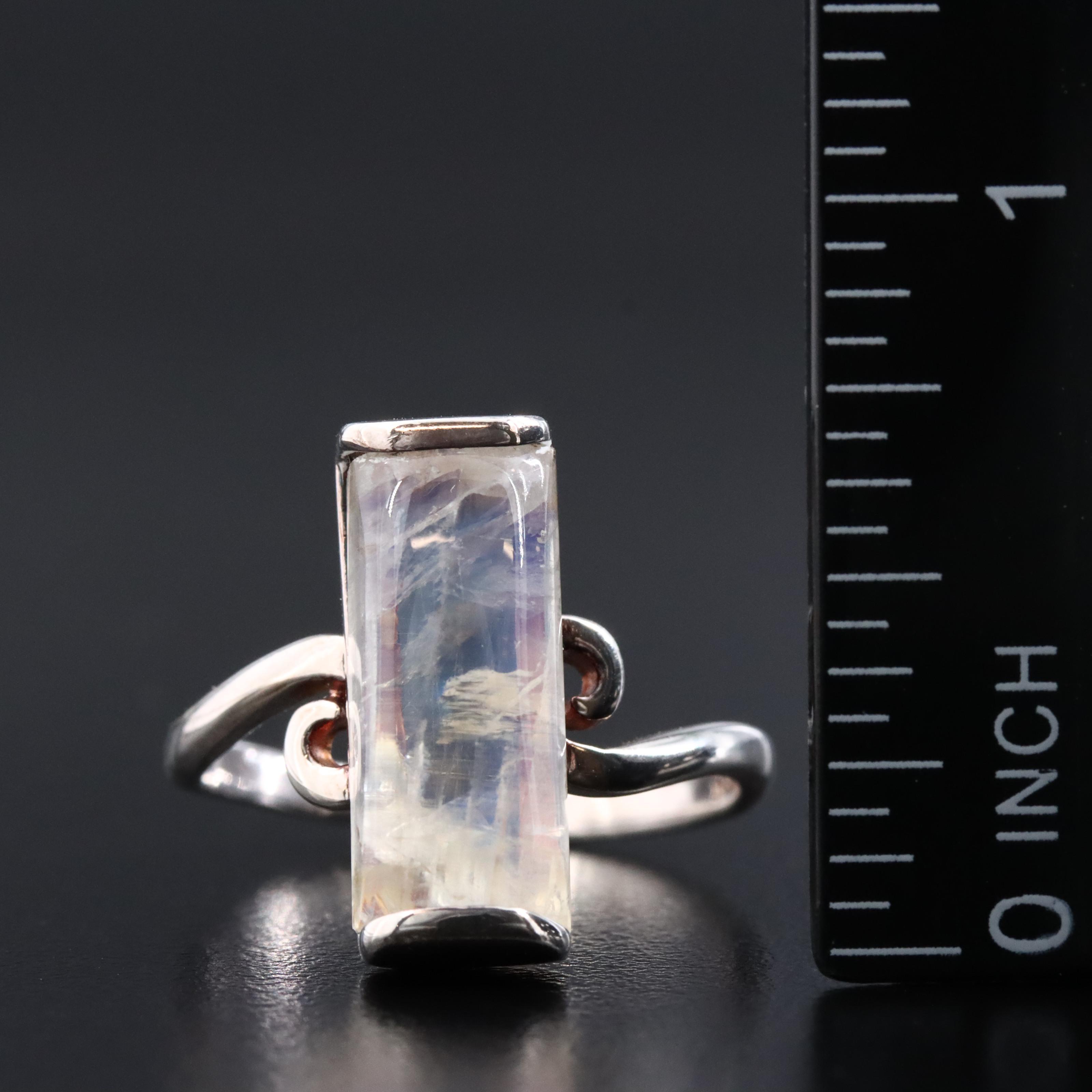 Sterling Moonstone Ring