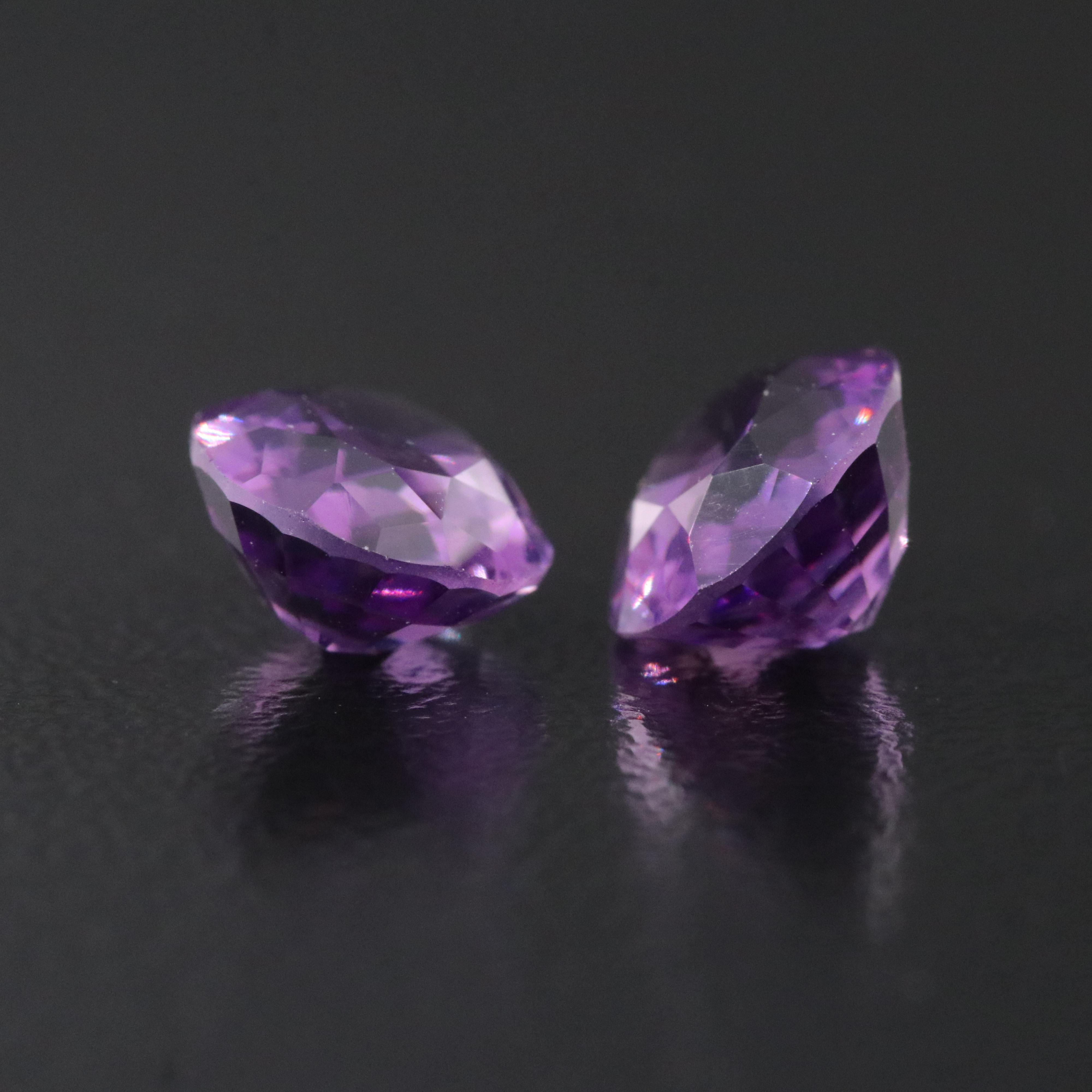 Loose 3.30 CTW Amethyst Pair