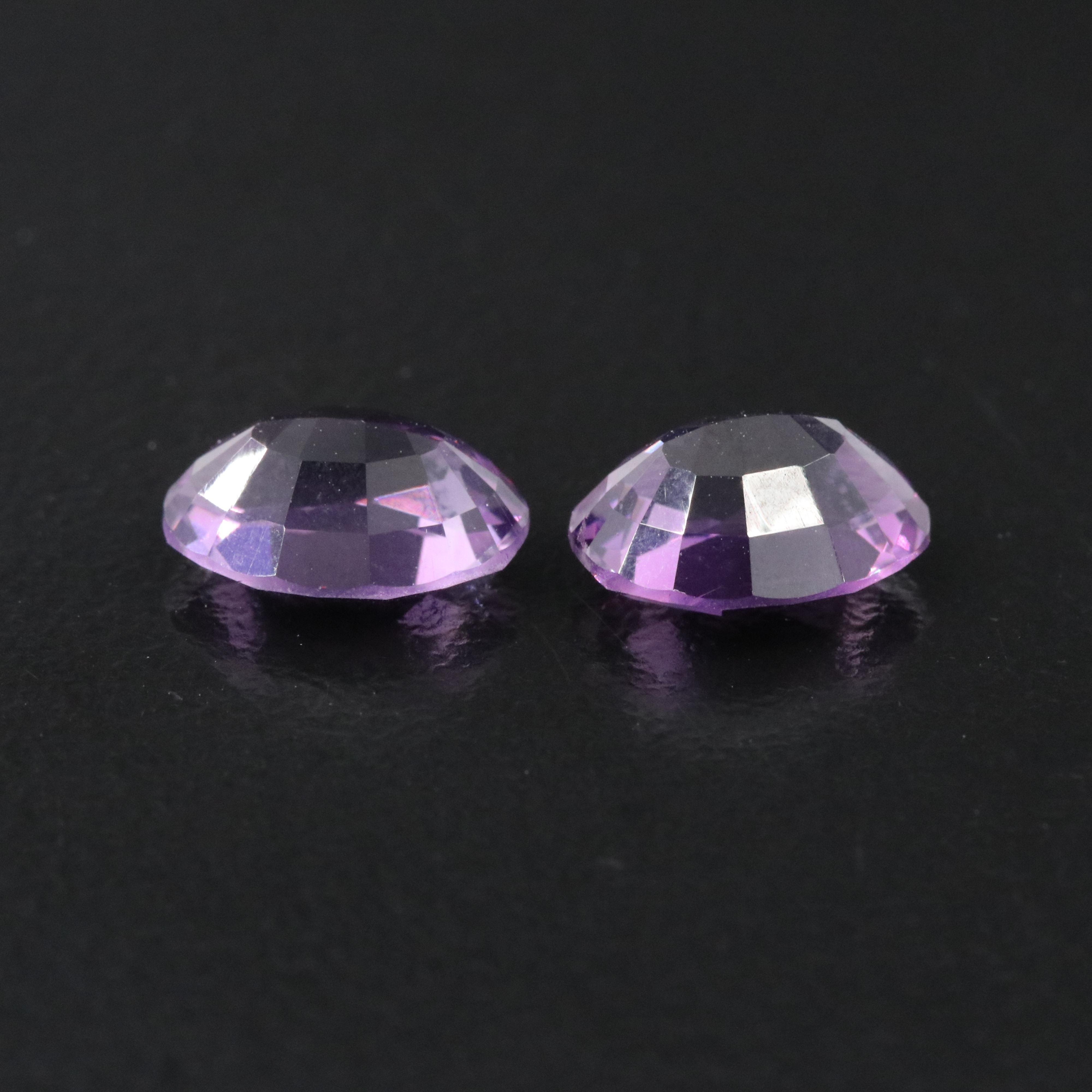Loose 3.30 CTW Amethyst Pair