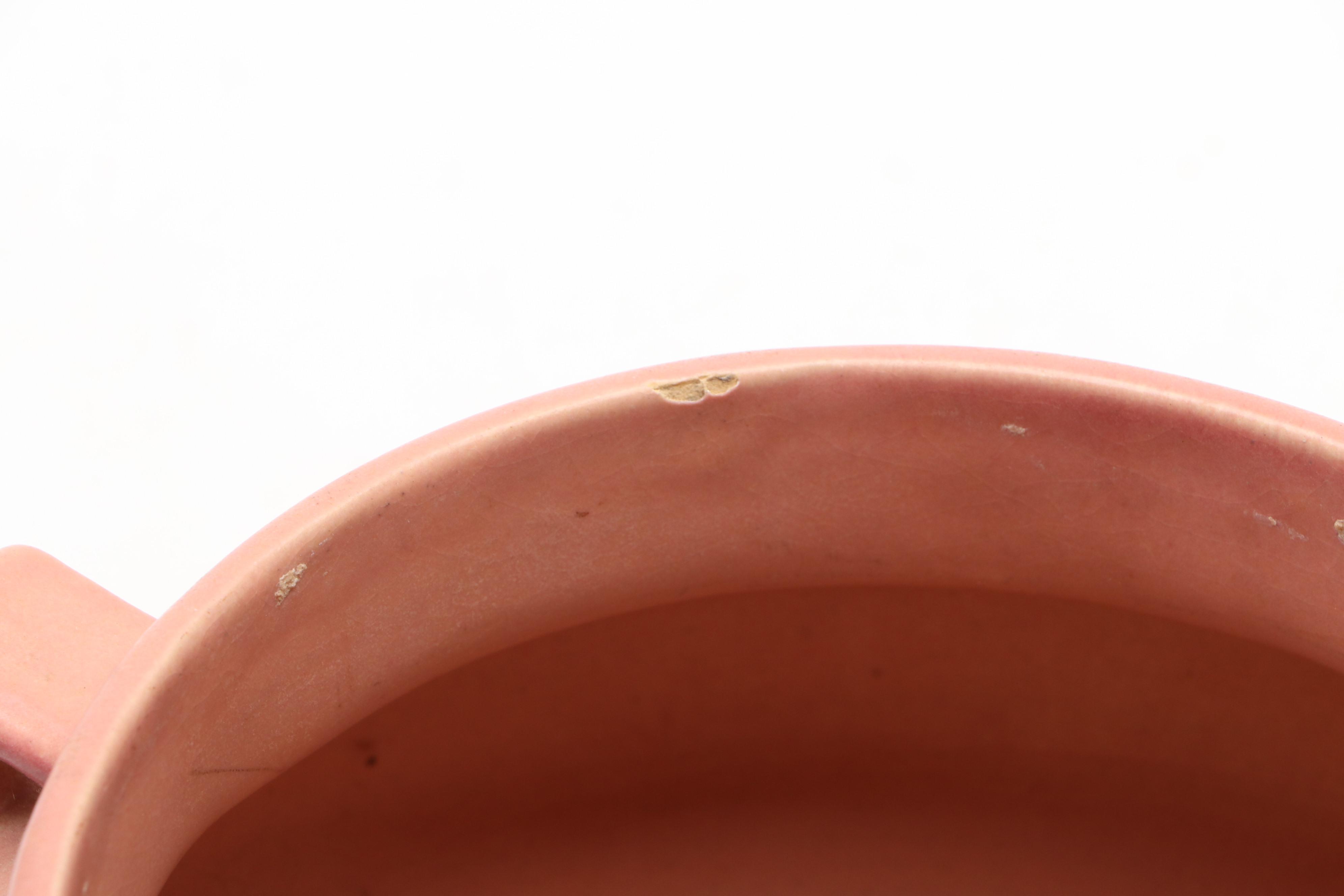 Roseville Pottery "Columbine" Jardinière with Other Planter, Mid-20th Century