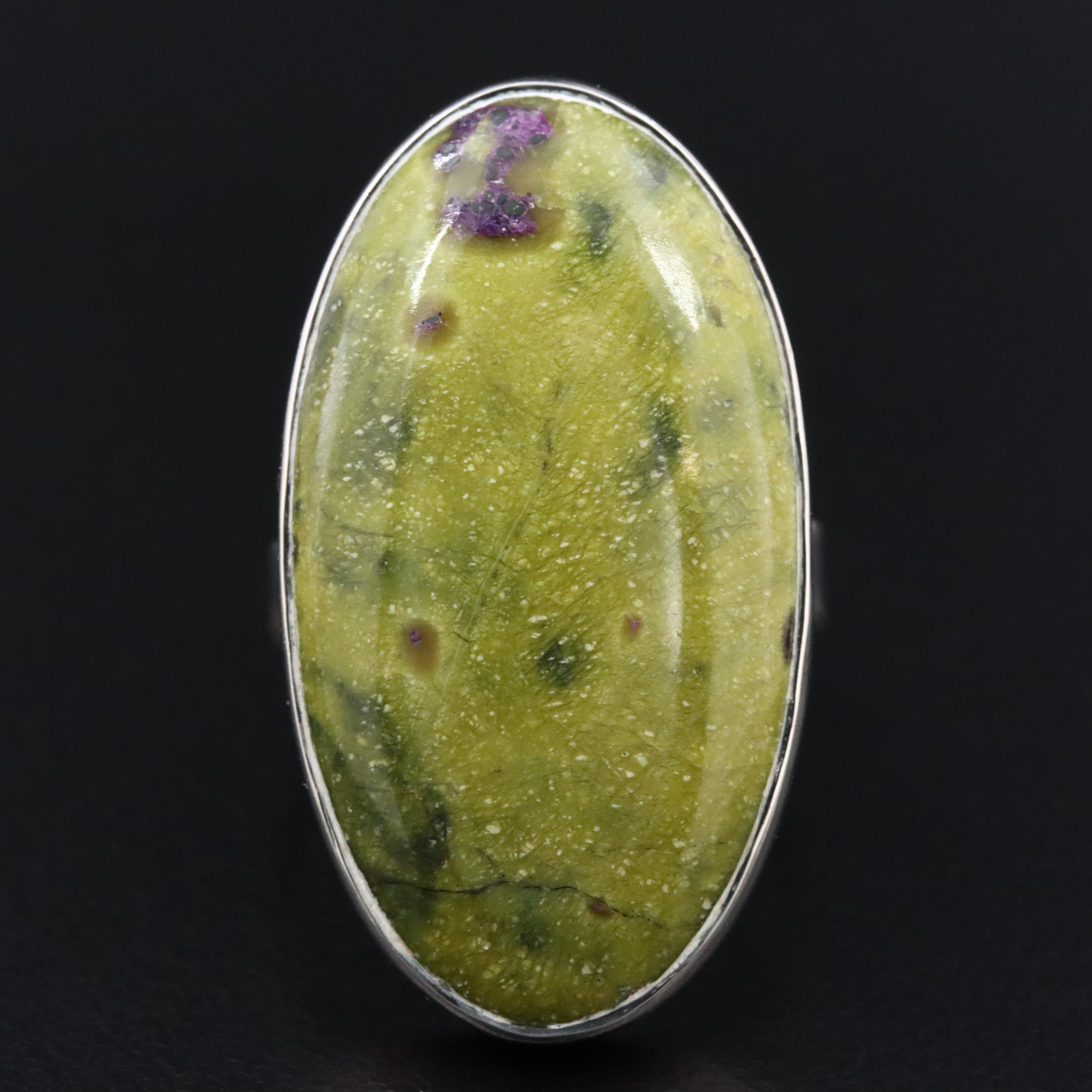 Sterling Jasper Ring