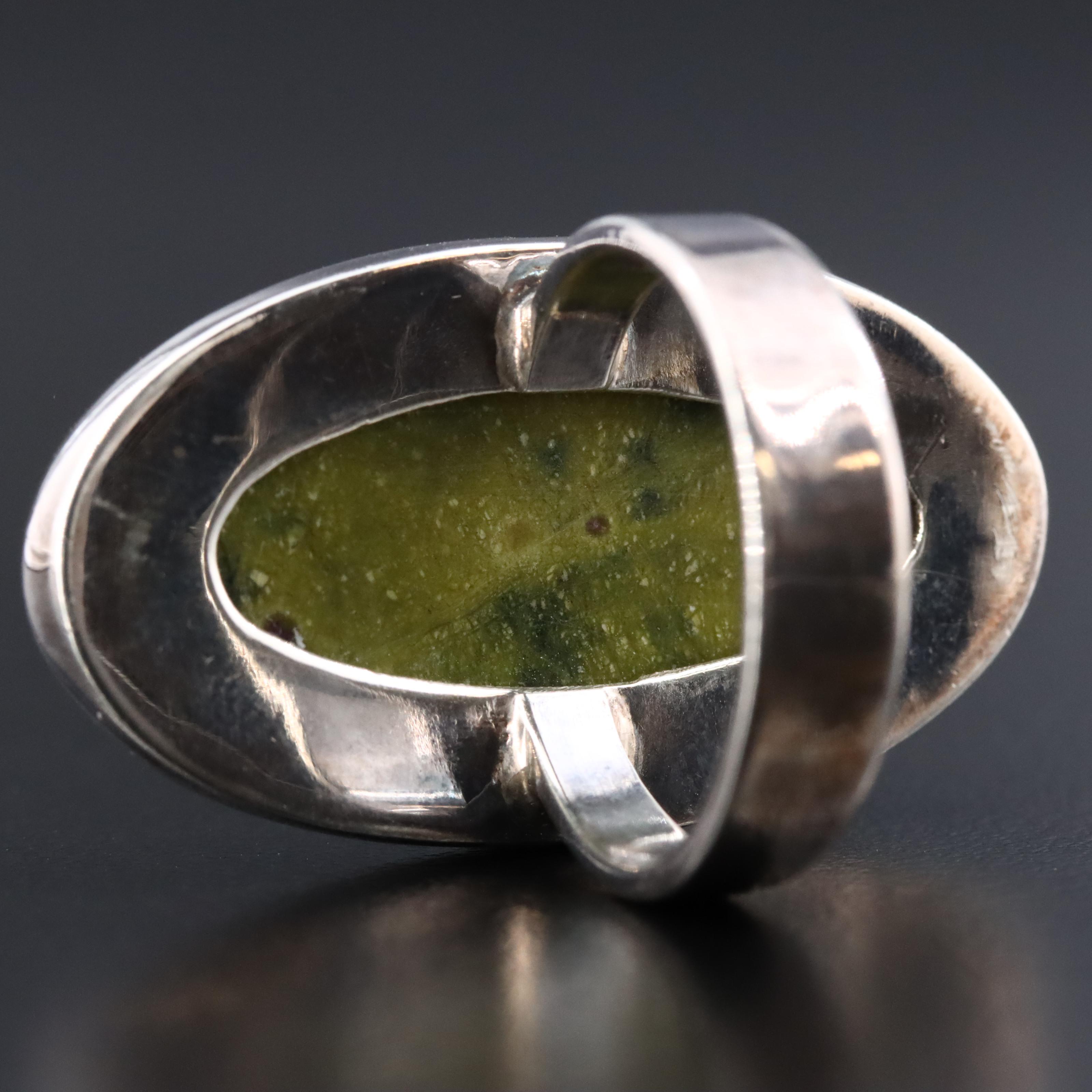 Sterling Jasper Ring