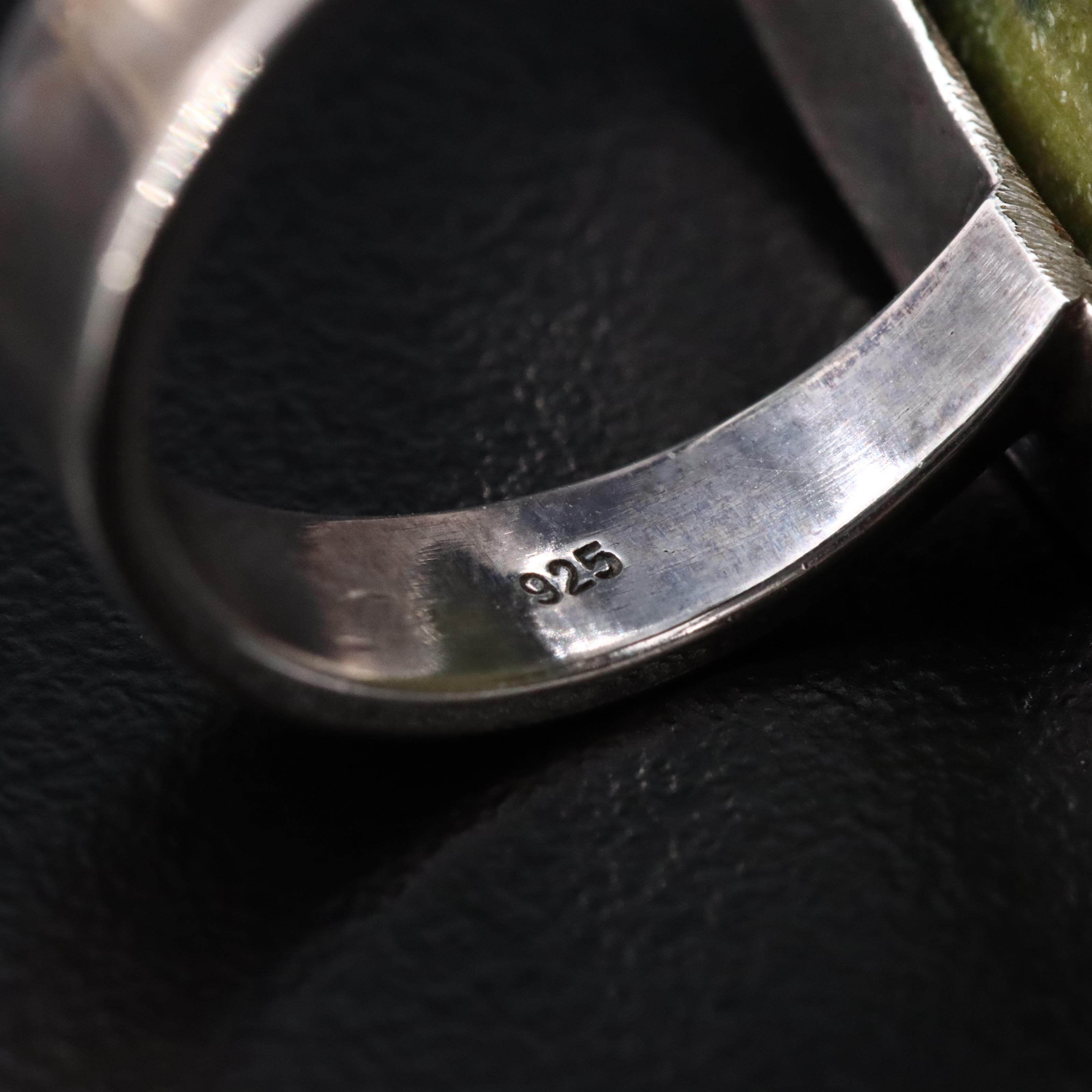 Sterling Jasper Ring