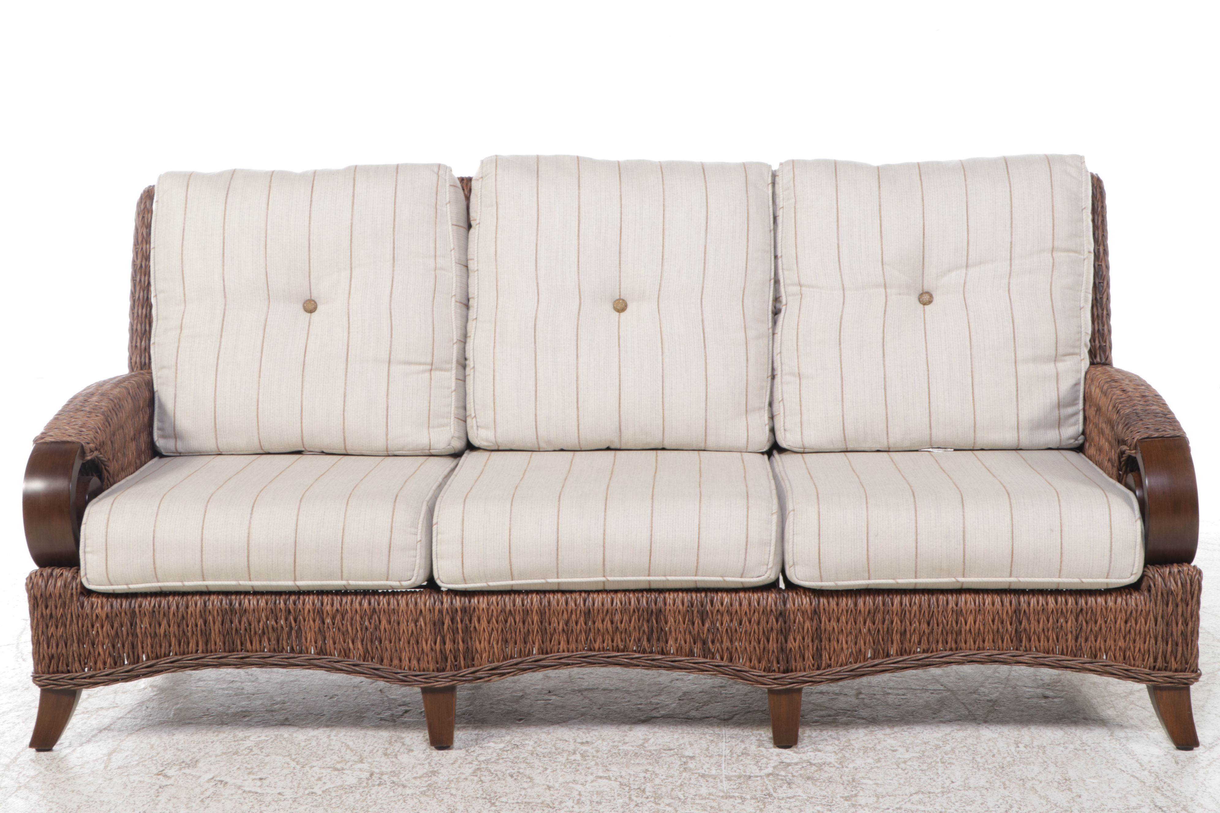 Patio Renaissance Resin Wicker Sofa