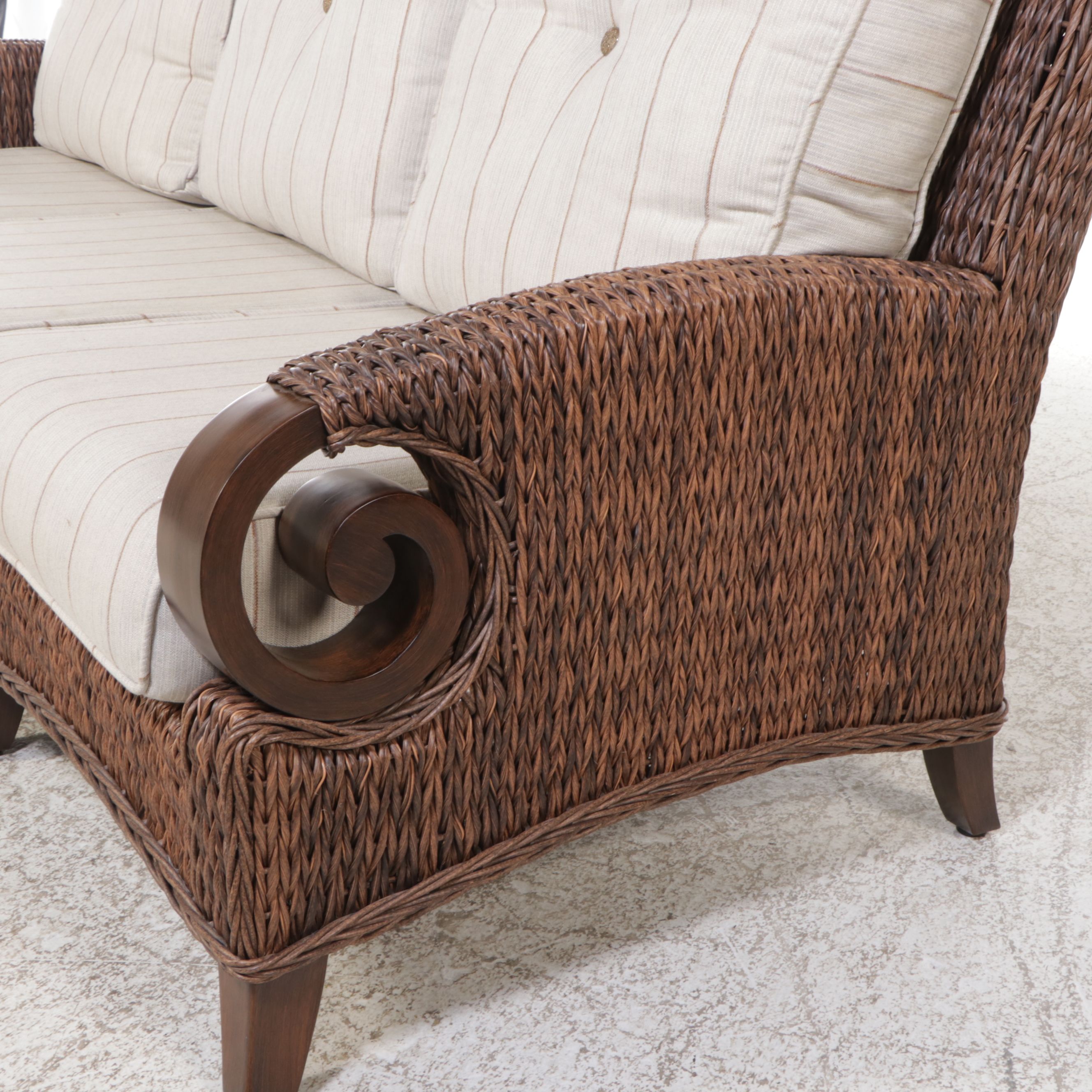 Patio Renaissance Resin Wicker Sofa