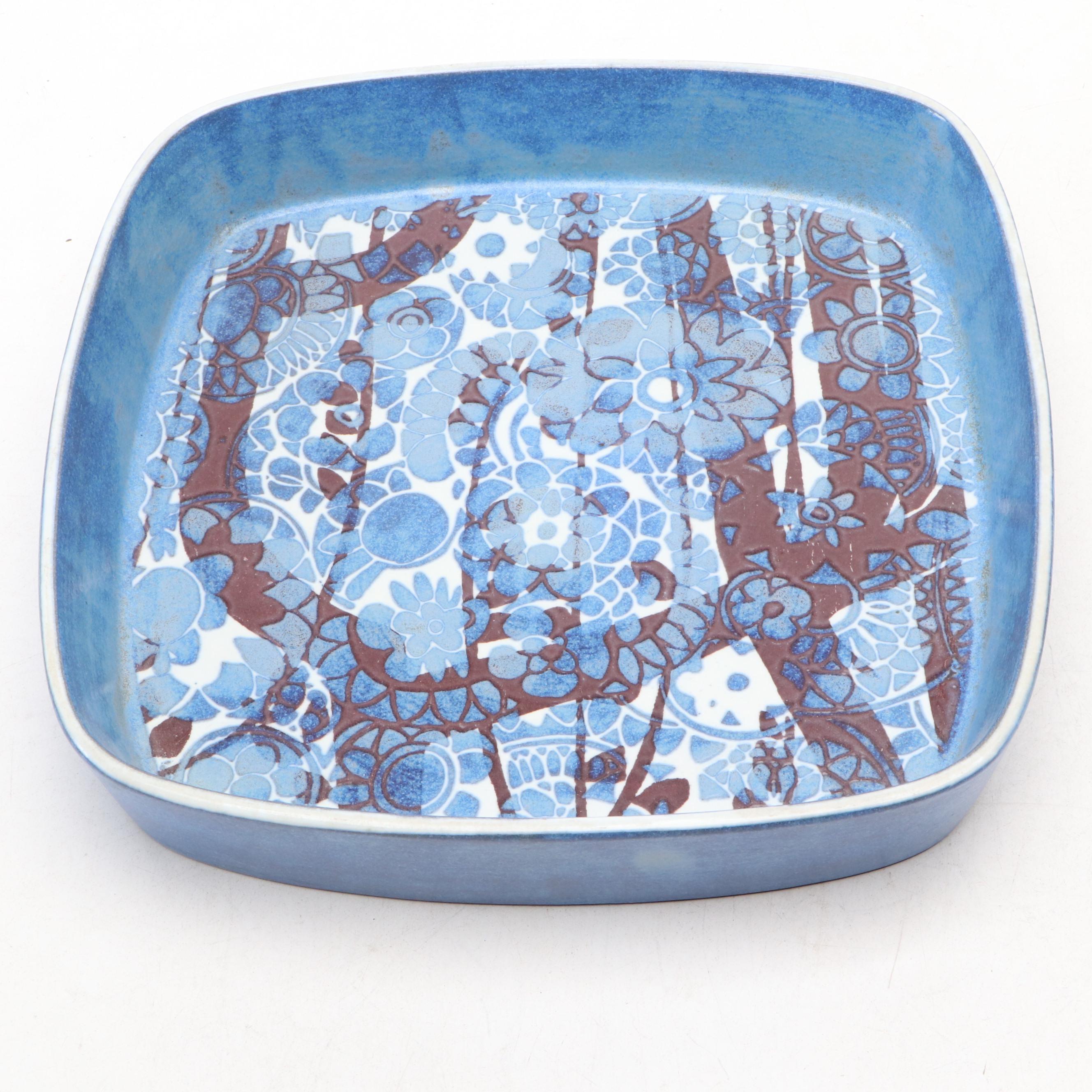 Royal Copenhagen "Faience" Porcelain Dish  Designed by Johanne Gerber