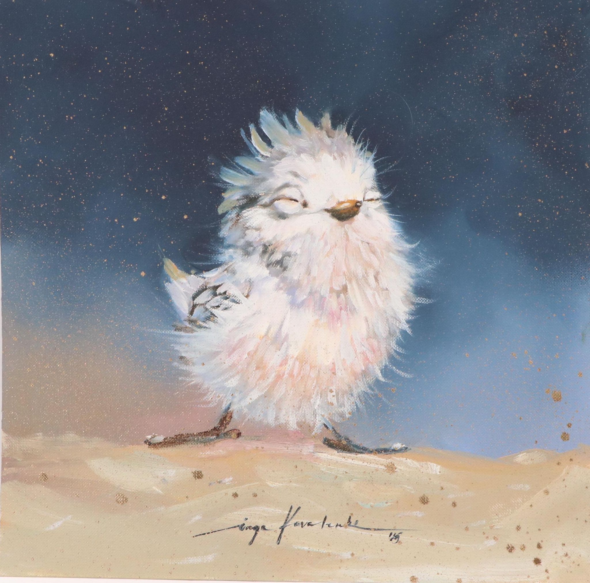 Inga Kovalenko Oil Painting of Bird, 2025