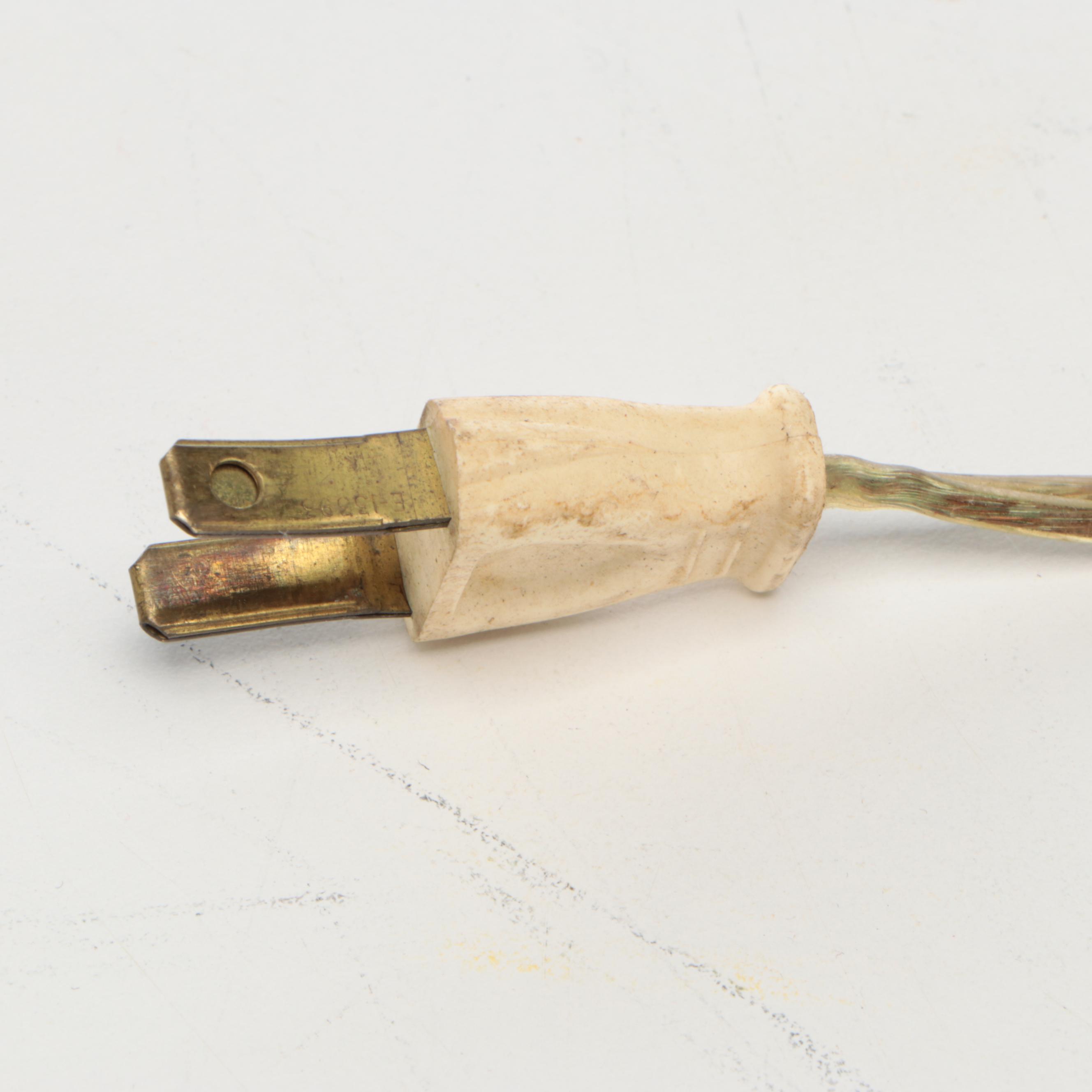 Japanese Porcelain Kutani Ginger Jar Lamp with Brass Fittings and Base