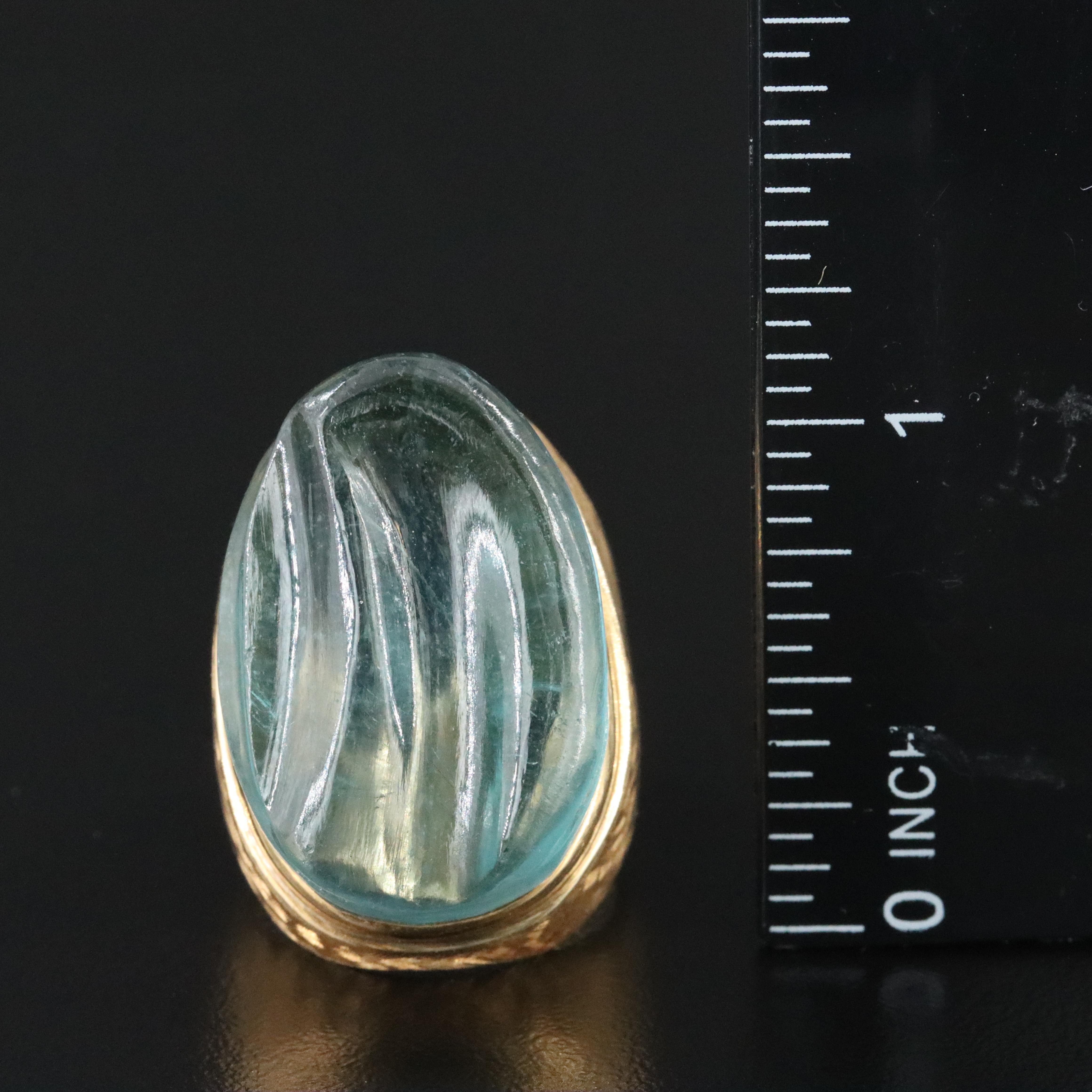 Heraldo Burle Marx Forme Livre 18K Aquamarine Ring