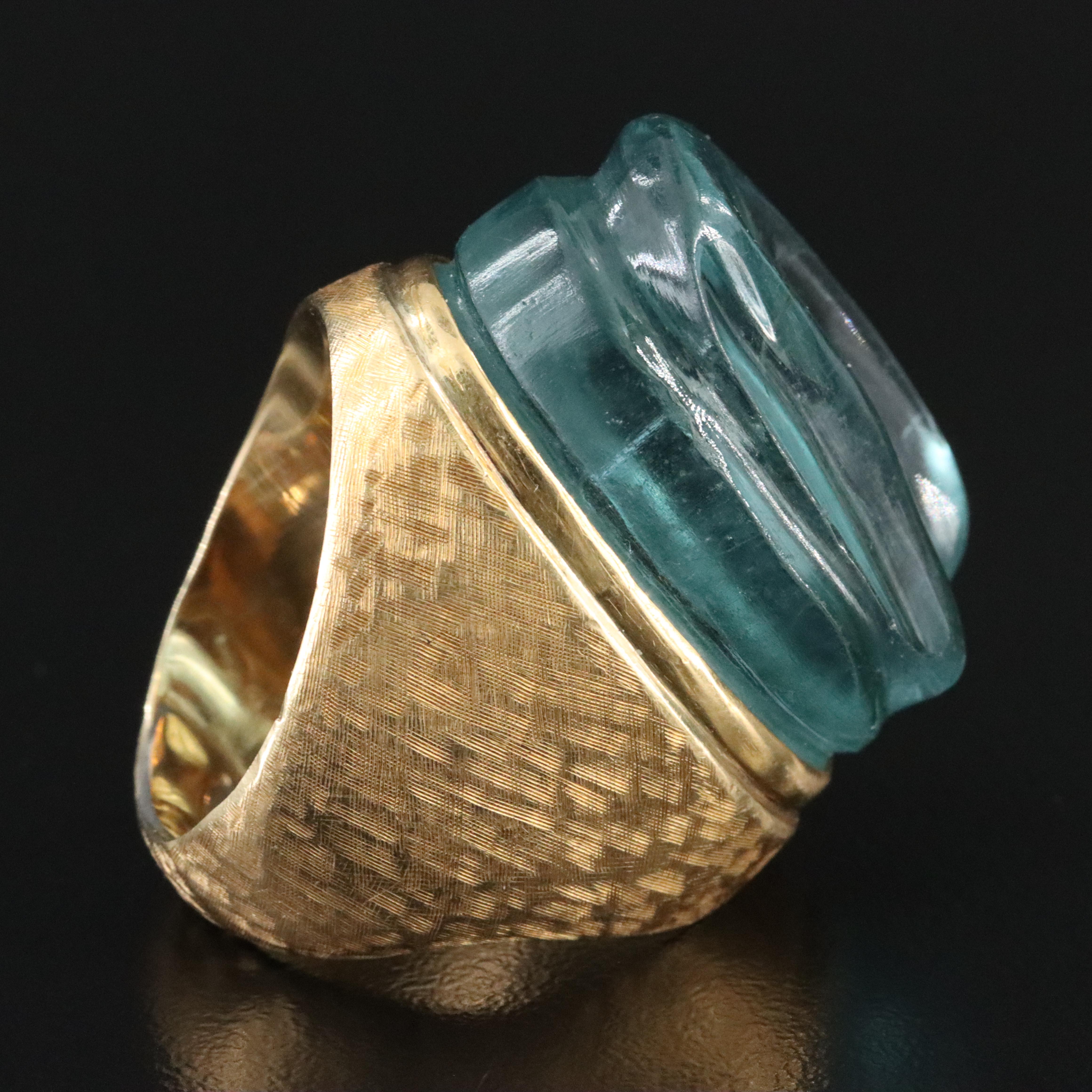 Heraldo Burle Marx Forme Livre 18K Aquamarine Ring