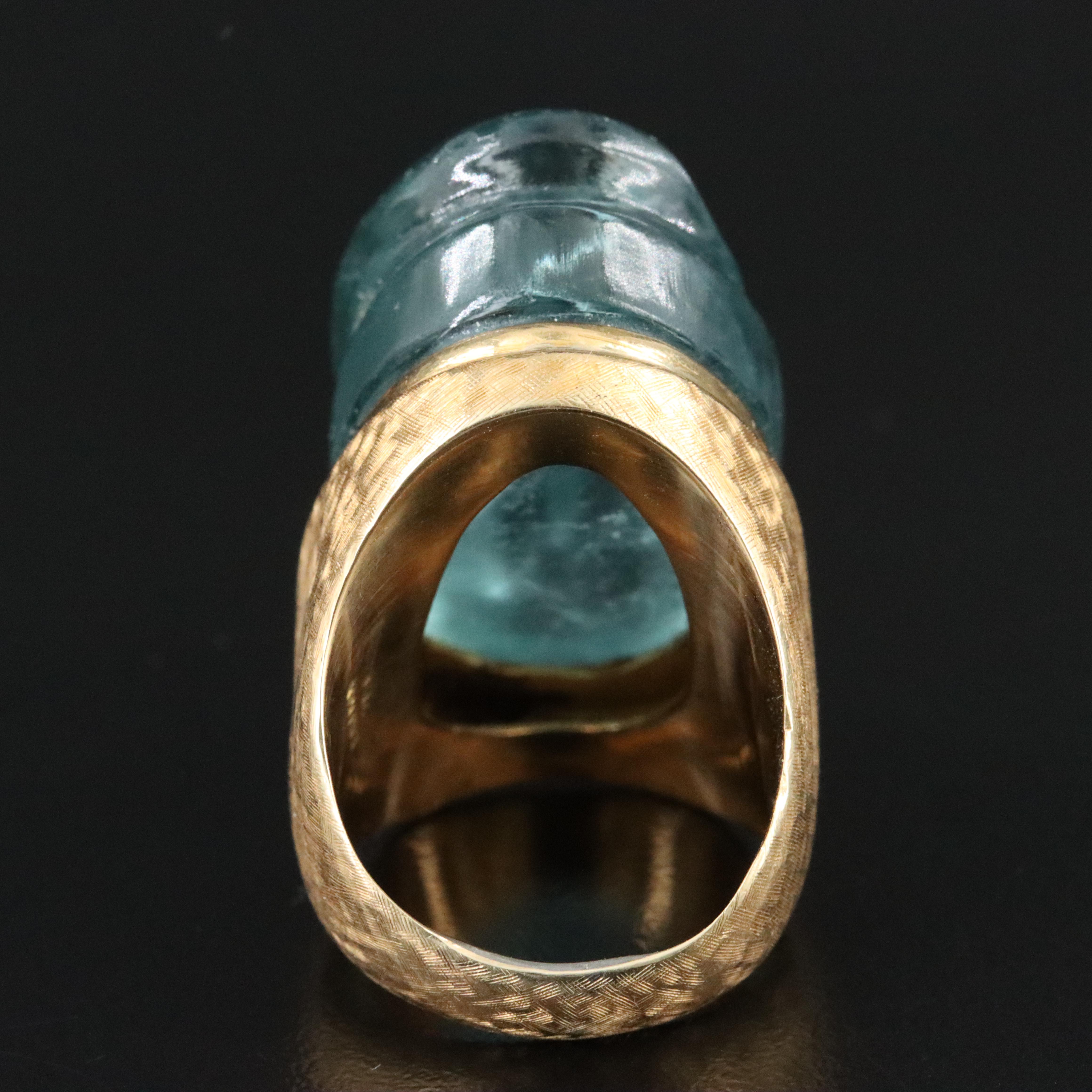 Heraldo Burle Marx Forme Livre 18K Aquamarine Ring