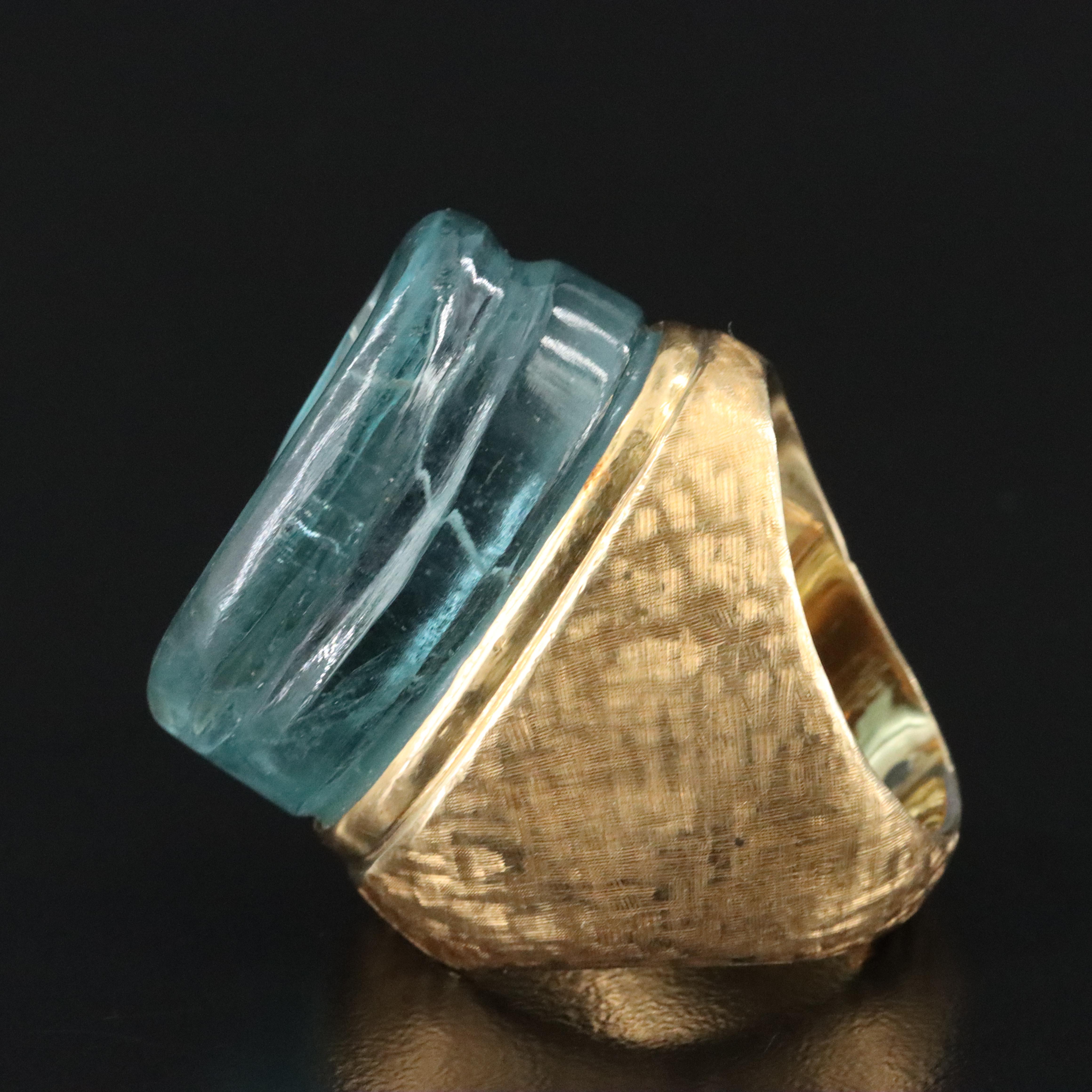 Heraldo Burle Marx Forme Livre 18K Aquamarine Ring