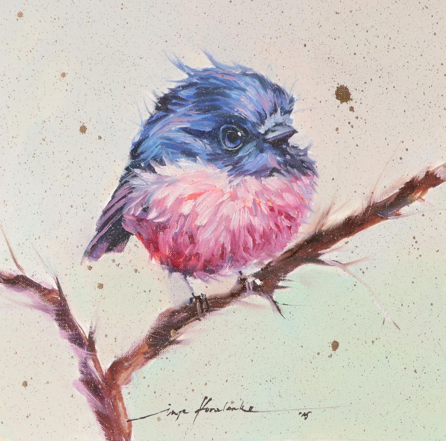 Inga Kovalenko Oil Painting of Bird, 2025