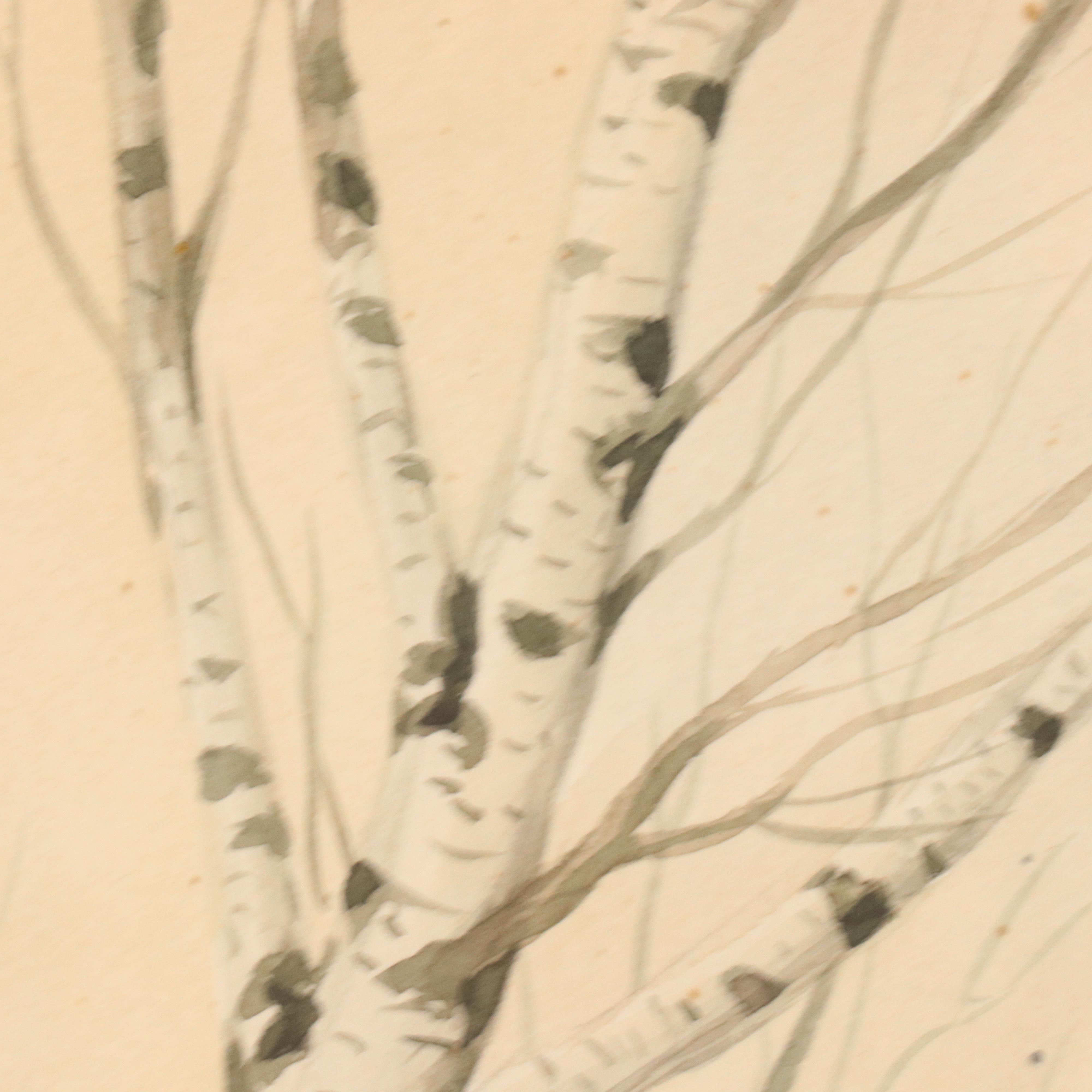 Boris Riabouchinsky Watercolor Paintings of Woodcock and Pheasant in Flight