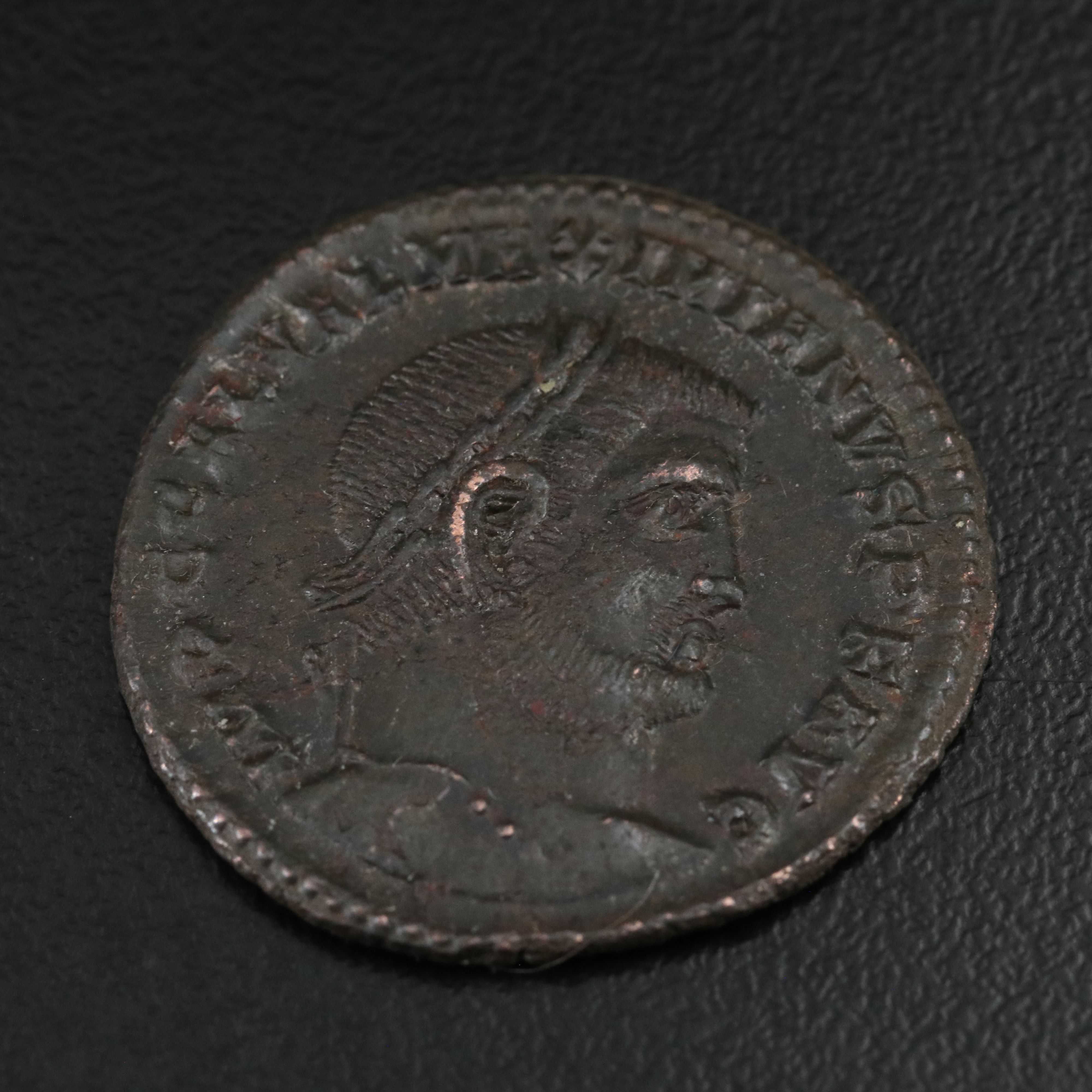 Ancient Roman Imperial Æ Follis Coin of Maximinus II, ca. 313 A.D.