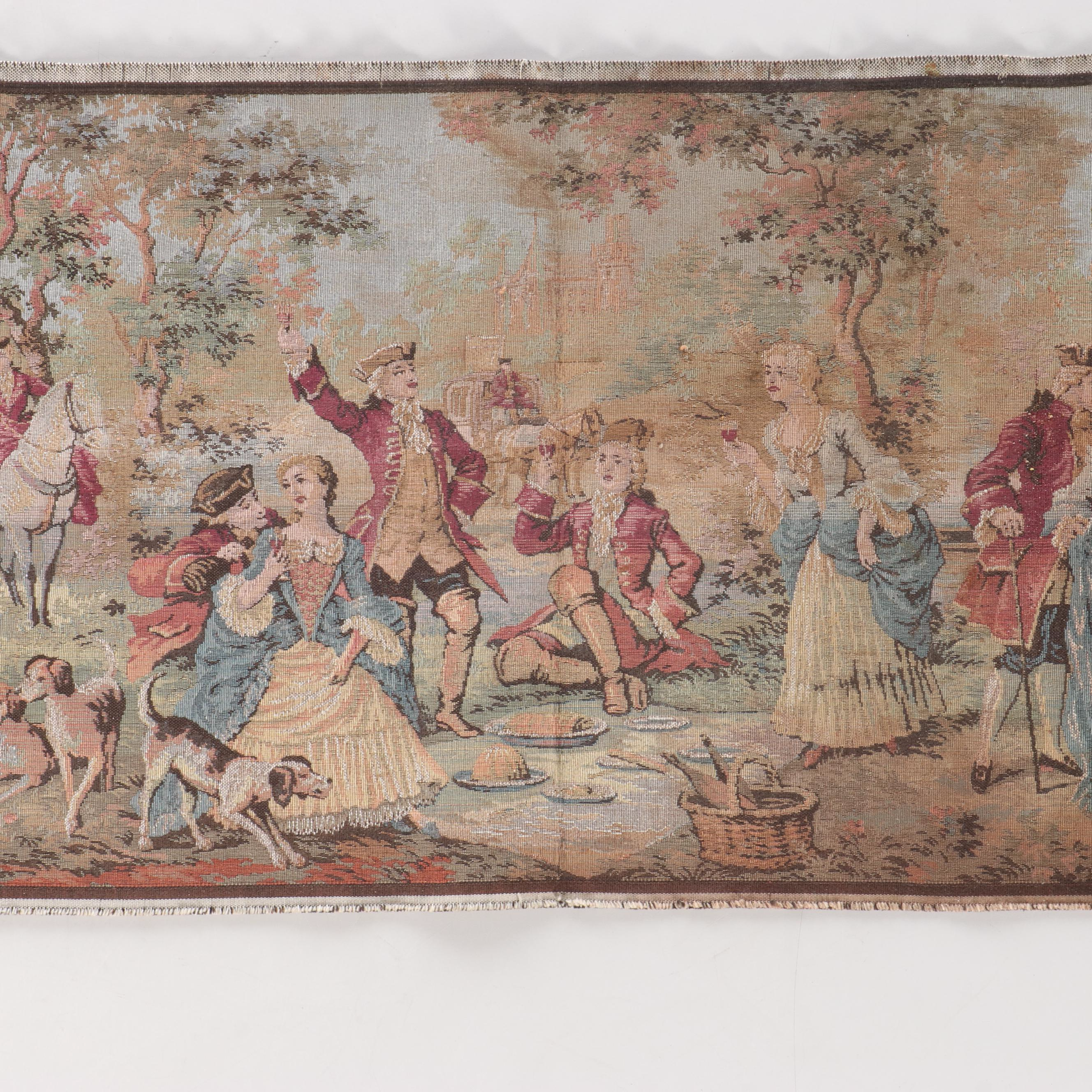 Gobelins "Rambouillet" Woven Cotton Tapestry, Mid/Late 20th Century