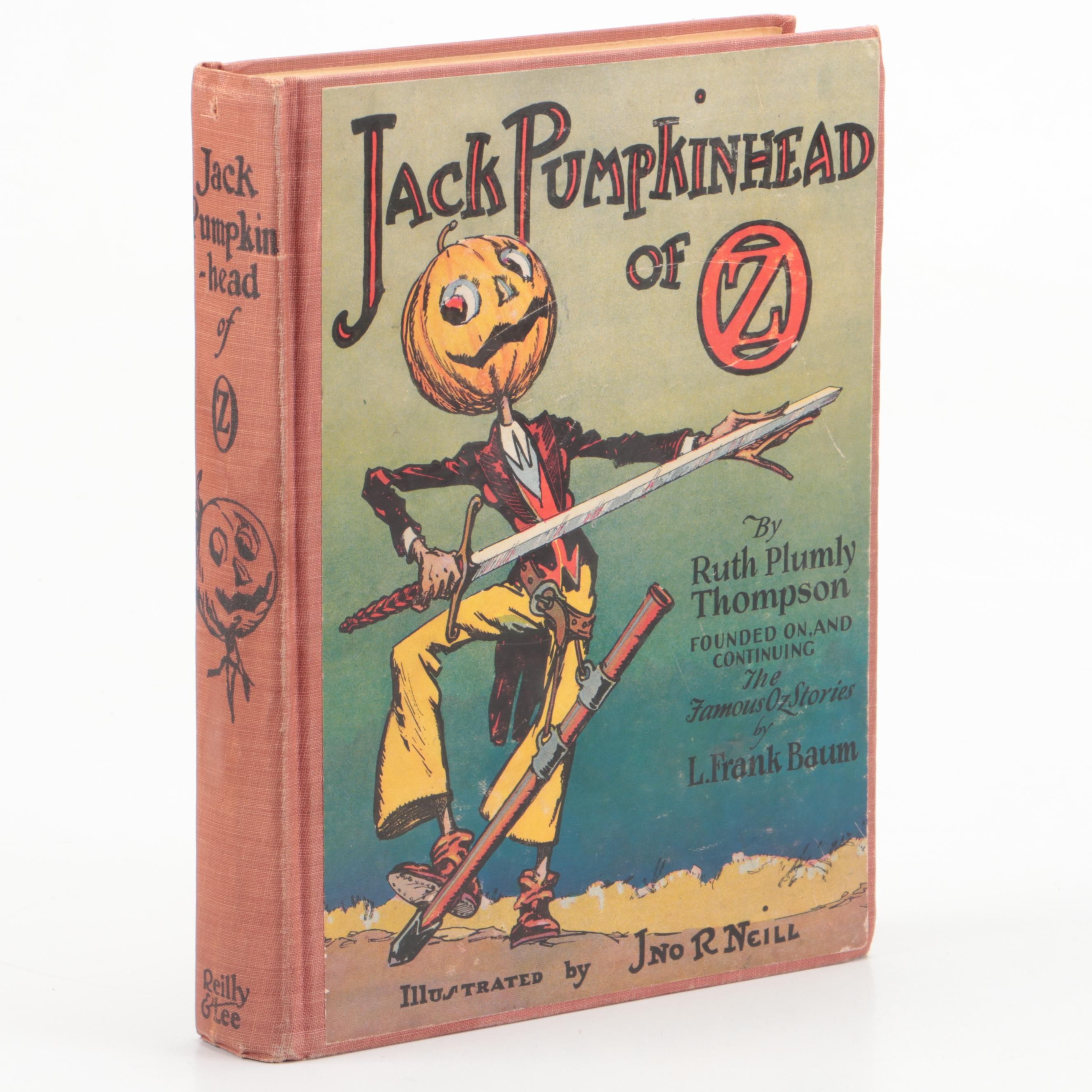 John R. Neill Illustrated "Jack Pumpkinhead of Oz" by Ruth Plumly Thompson