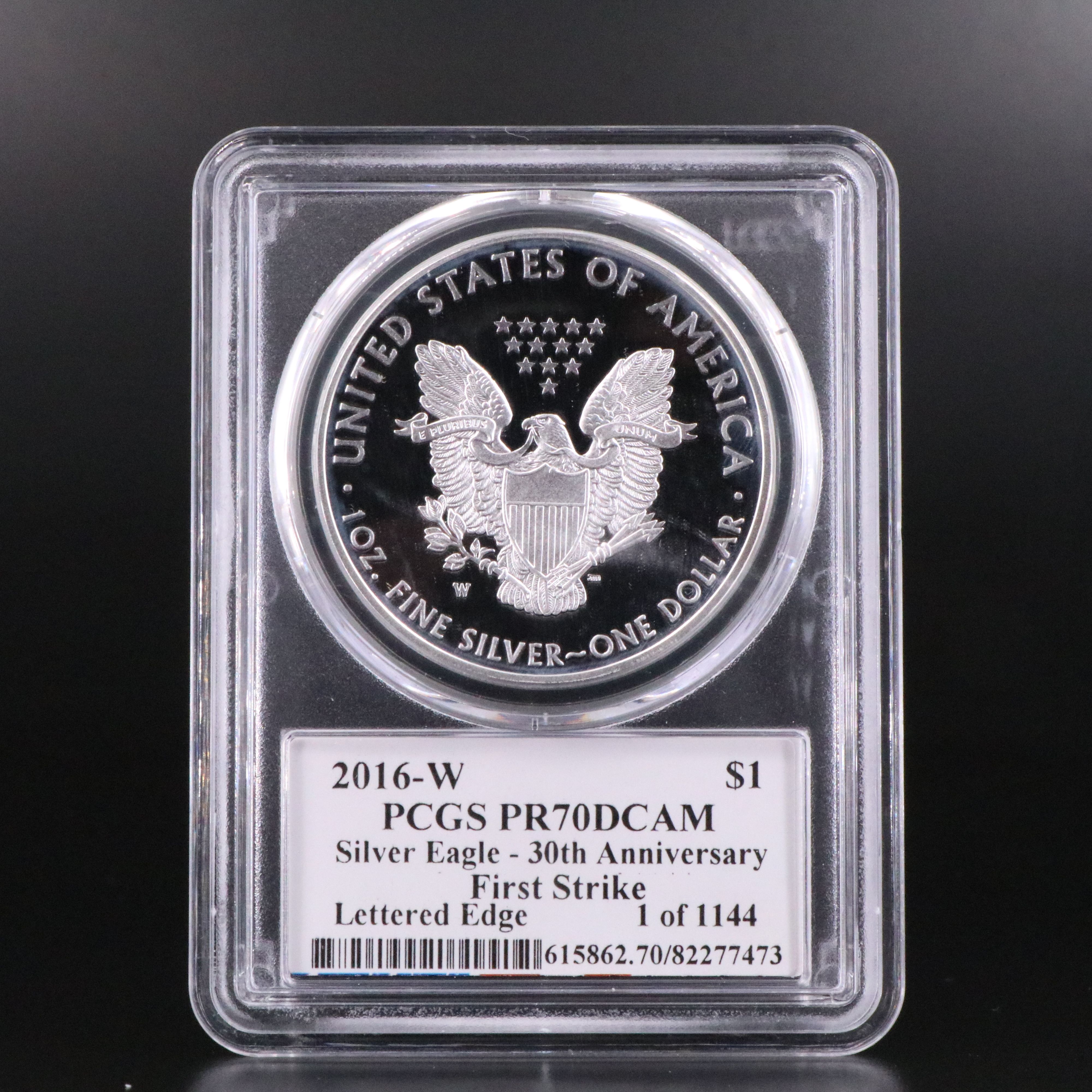 PCGS PR70DCAM 2016-W American Silver Eagle Proof Coin (Moy Signed)