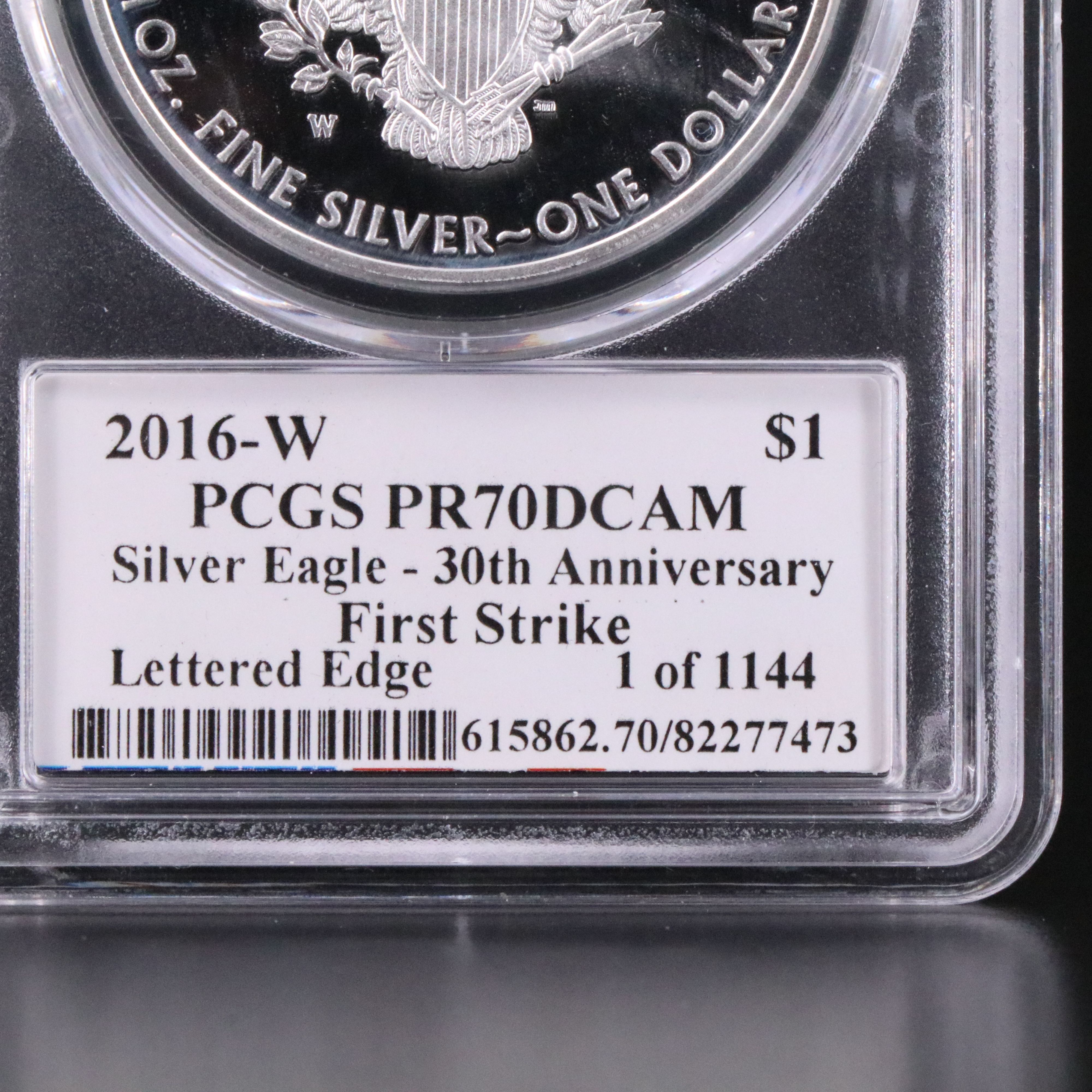 PCGS PR70DCAM 2016-W American Silver Eagle Proof Coin (Moy Signed)