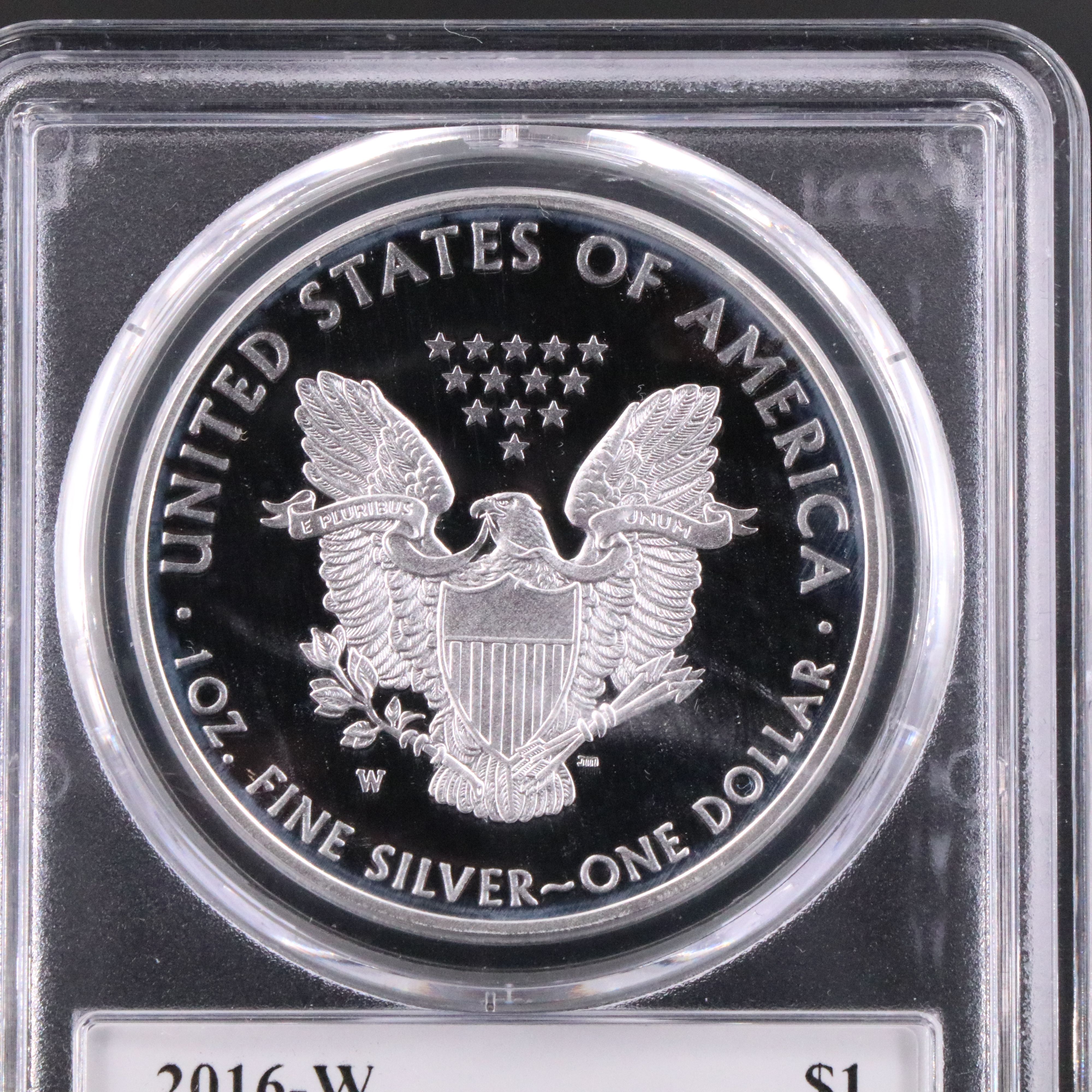 PCGS PR70DCAM 2016-W American Silver Eagle Proof Coin (Moy Signed)