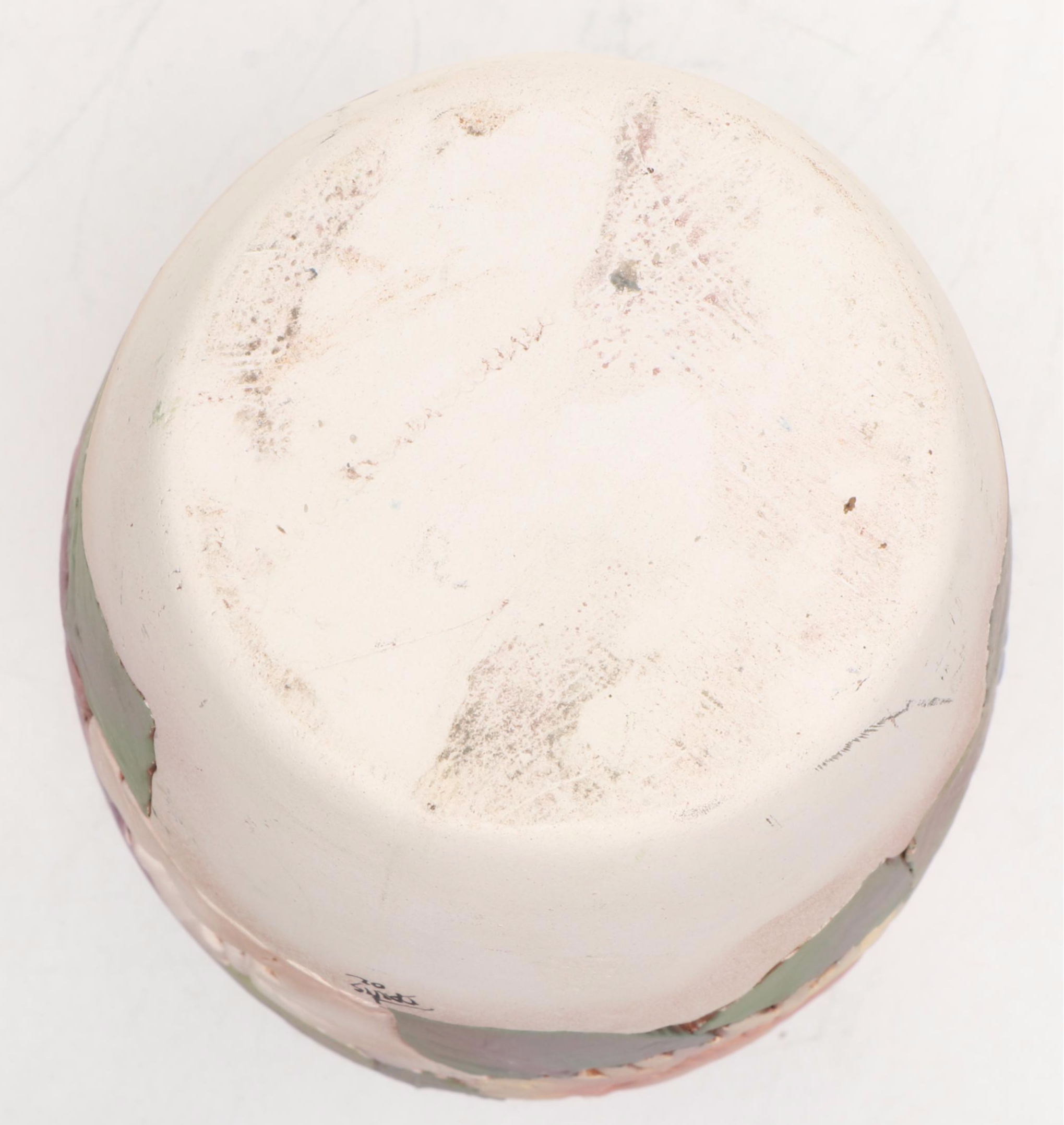 John Davis Handmade Floral Perforated Ceramic Vase, 2002