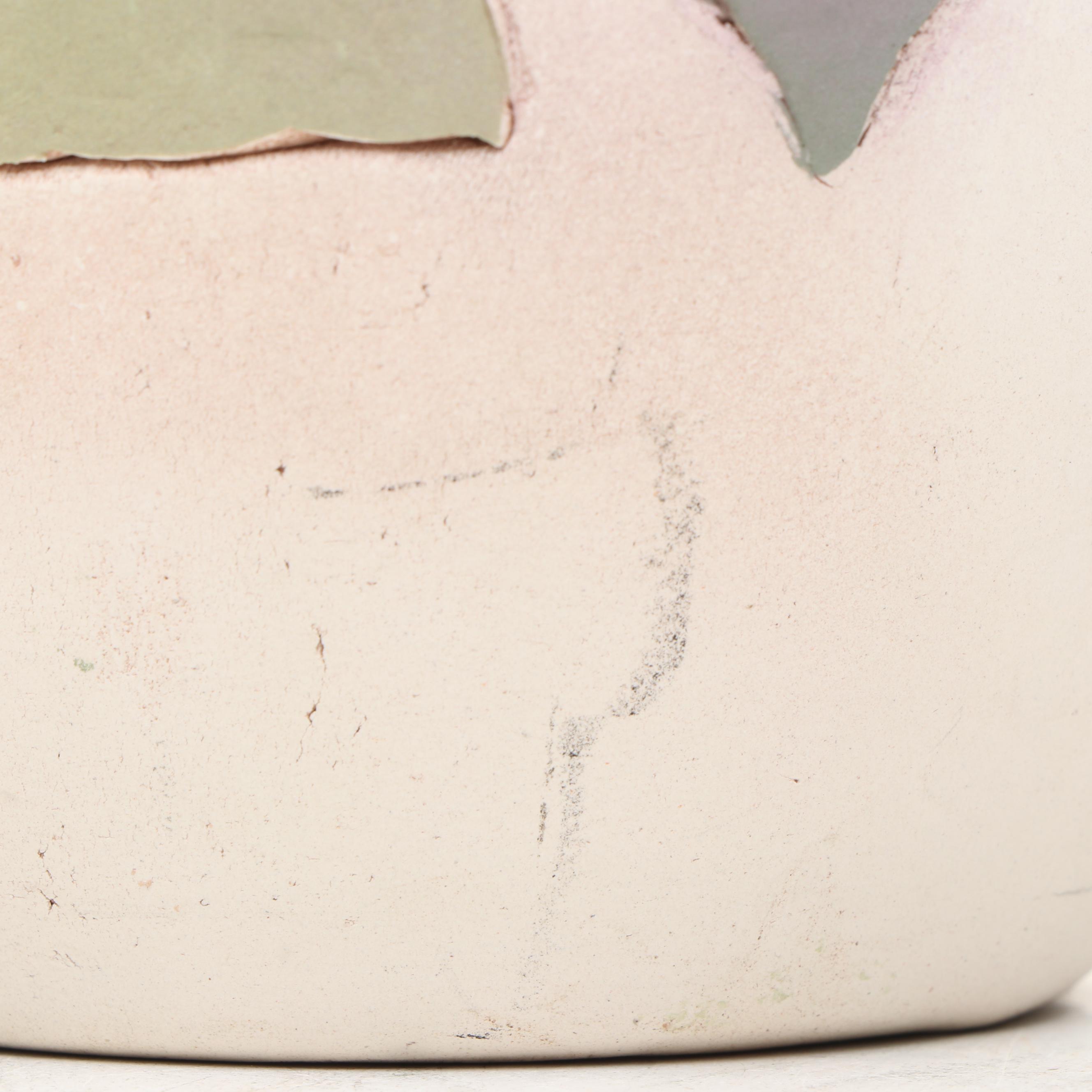 John Davis Handmade Floral Perforated Ceramic Vase, 2002