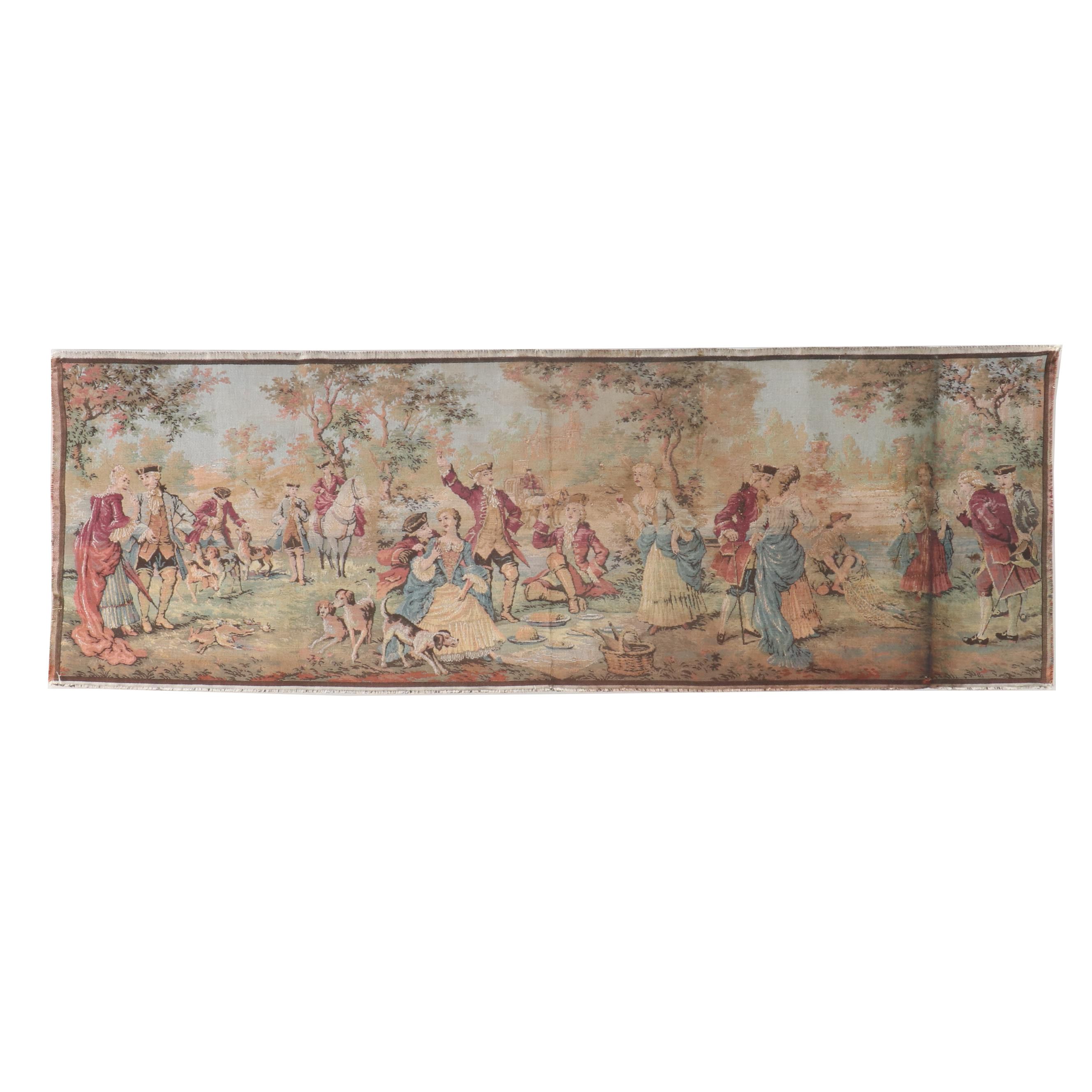 Gobelins "Rambouillet" Woven Cotton Tapestry, Mid/Late 20th Century