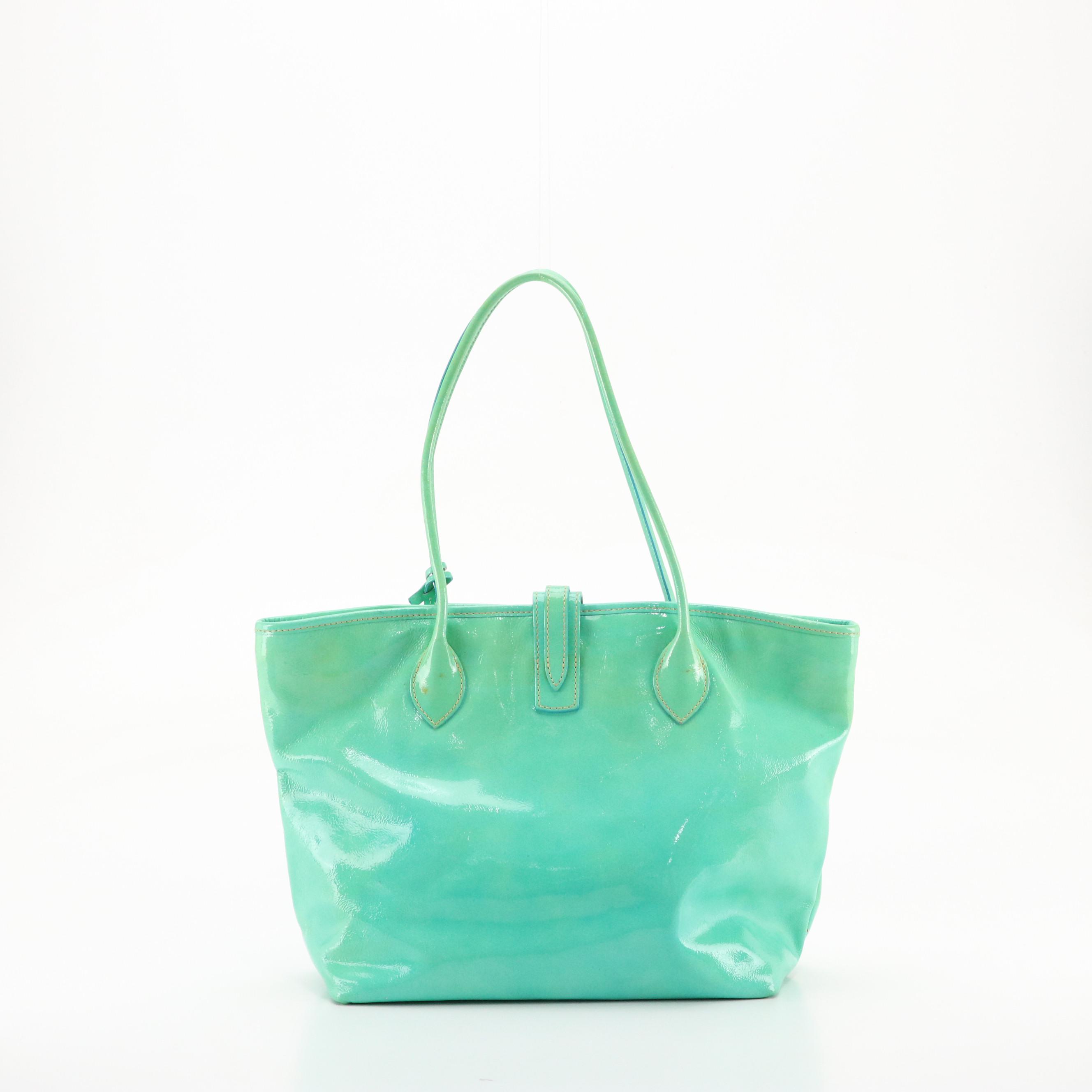 Dooney & Bourke Heart Printed Small Boston Bag and Patent Leather Tote With More