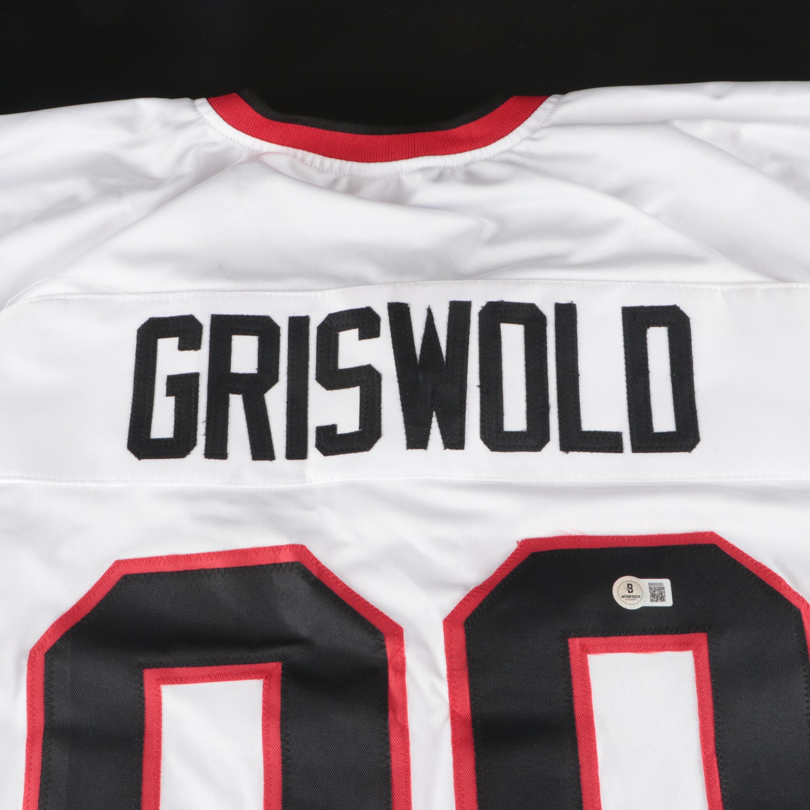 Chevy Chase Signed "Christmas Vacation: Clark Griswold" Hockey Jersey, Beckett