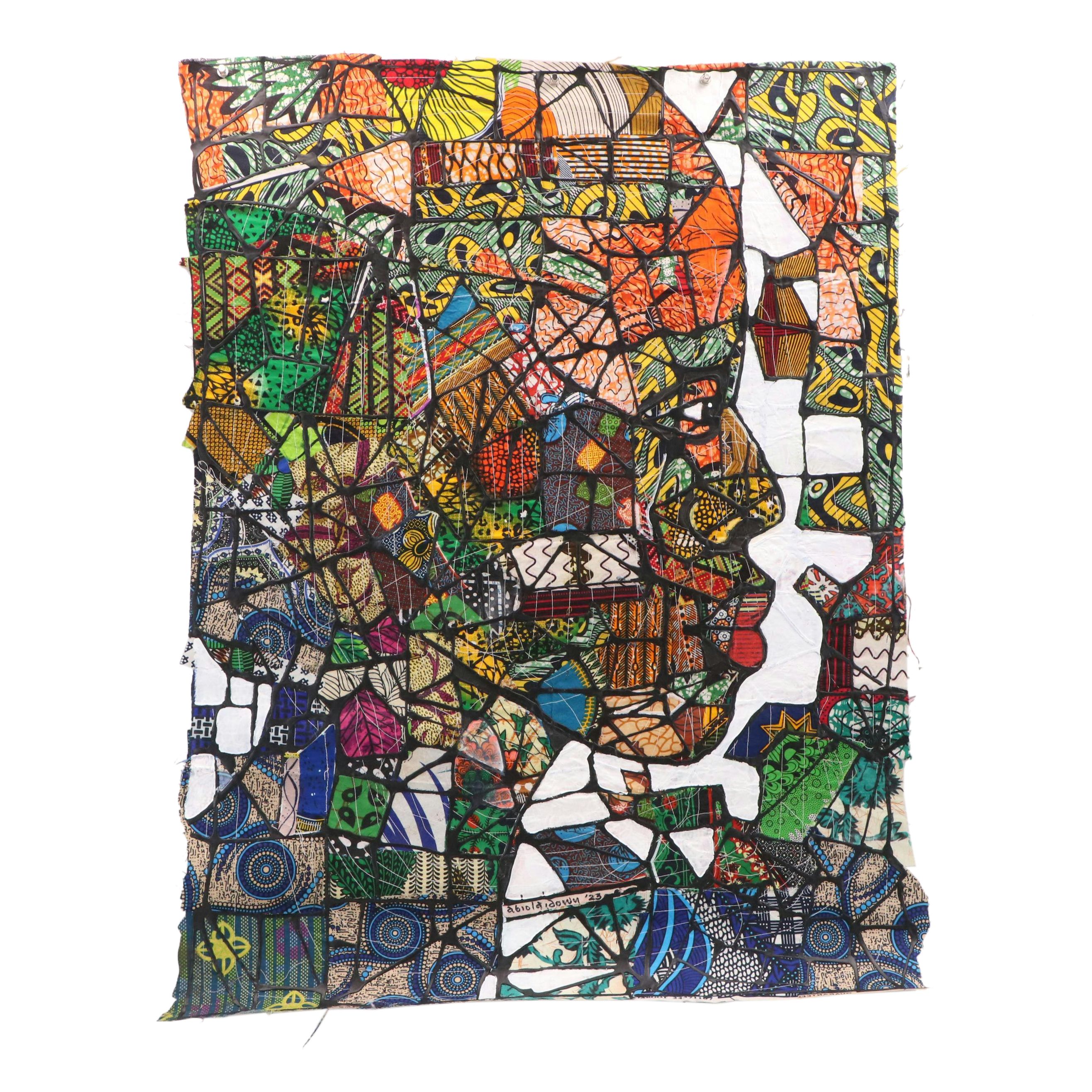 Abiola Idowu Stylized Collage Portrait "You Are Beautiful," 2023