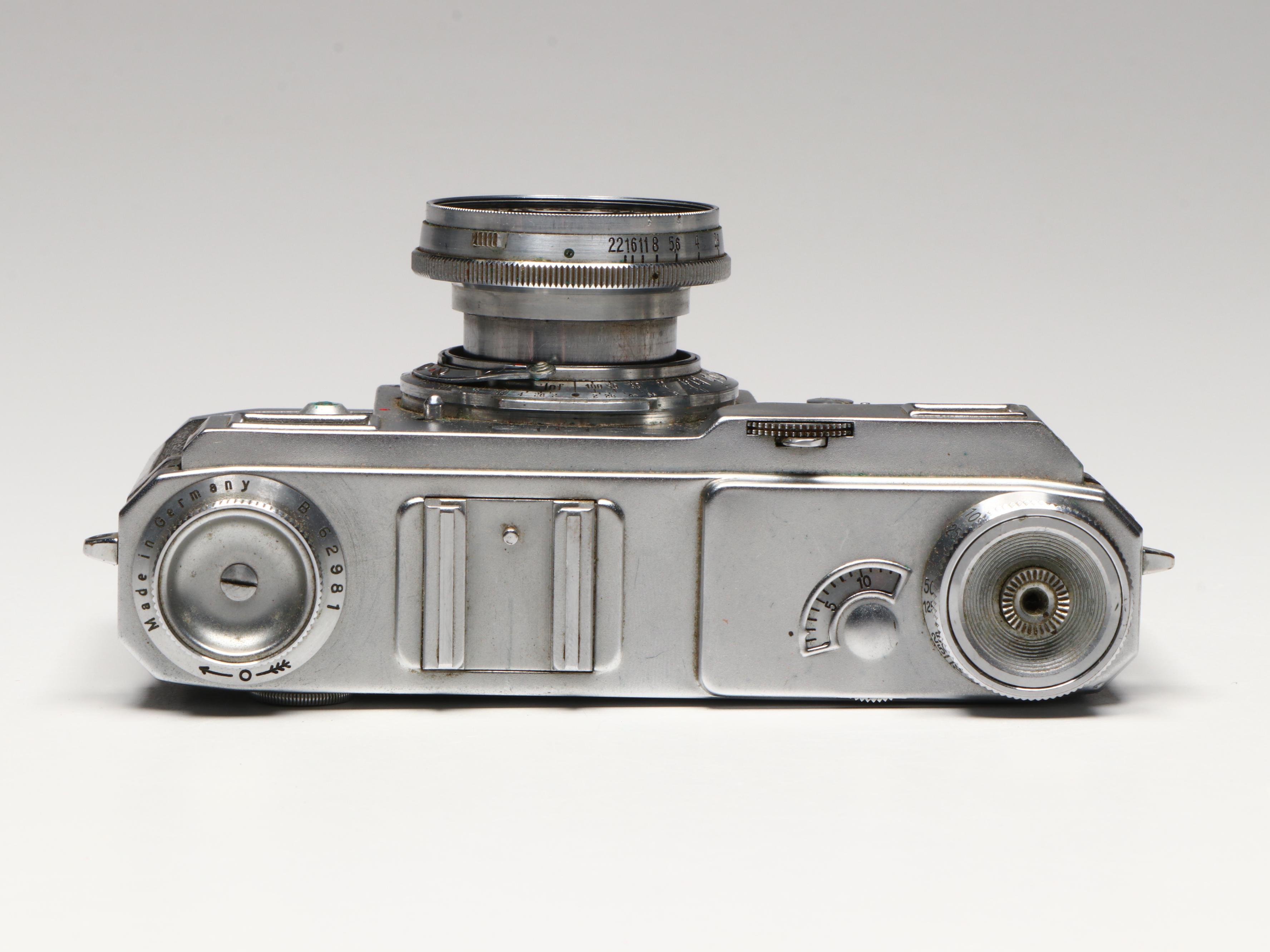 Converted Zeiss Ikon Contax IIa Rangefinder Camera with 50 mm Sonnar Lens