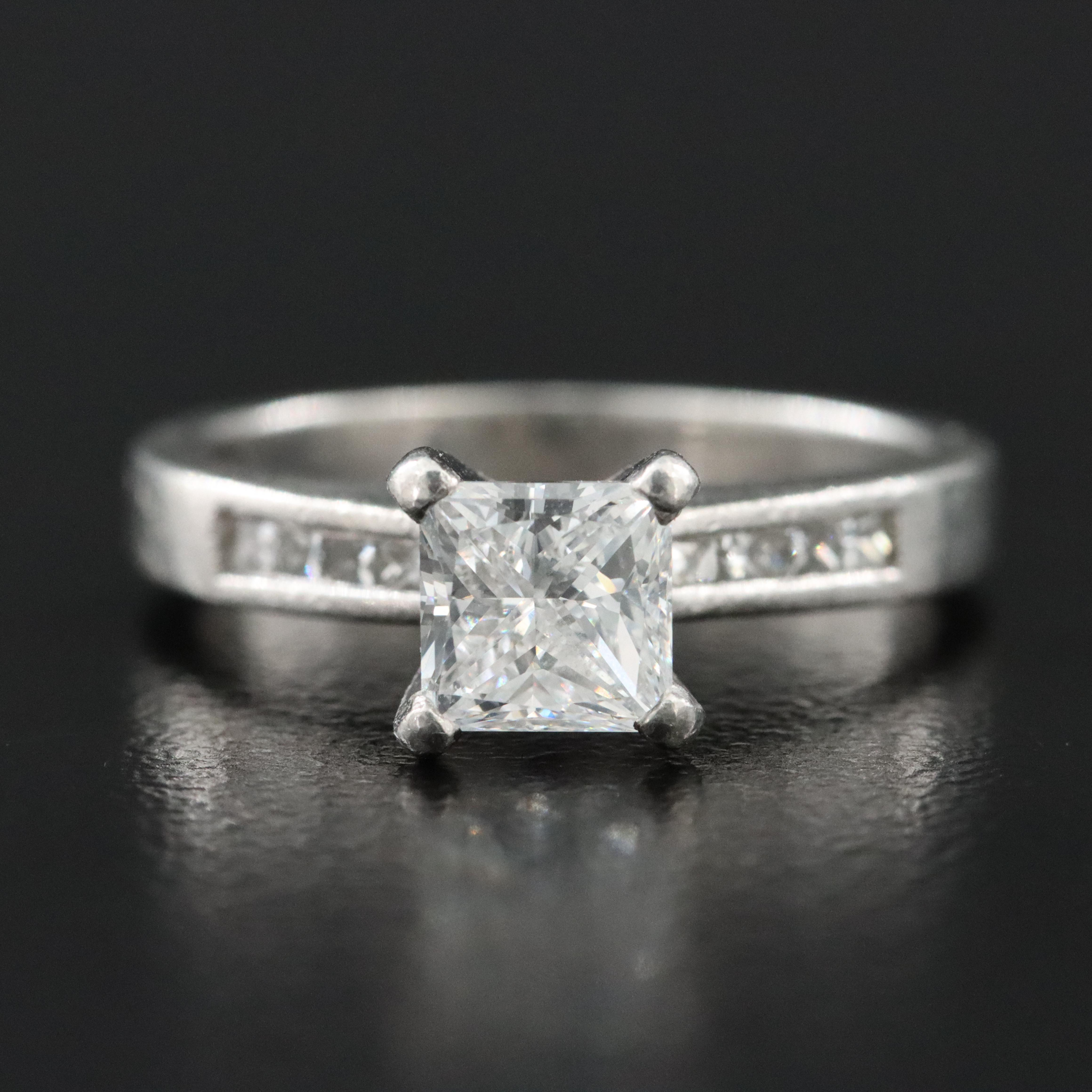Platinum 1.12 CTW Diamond Ring