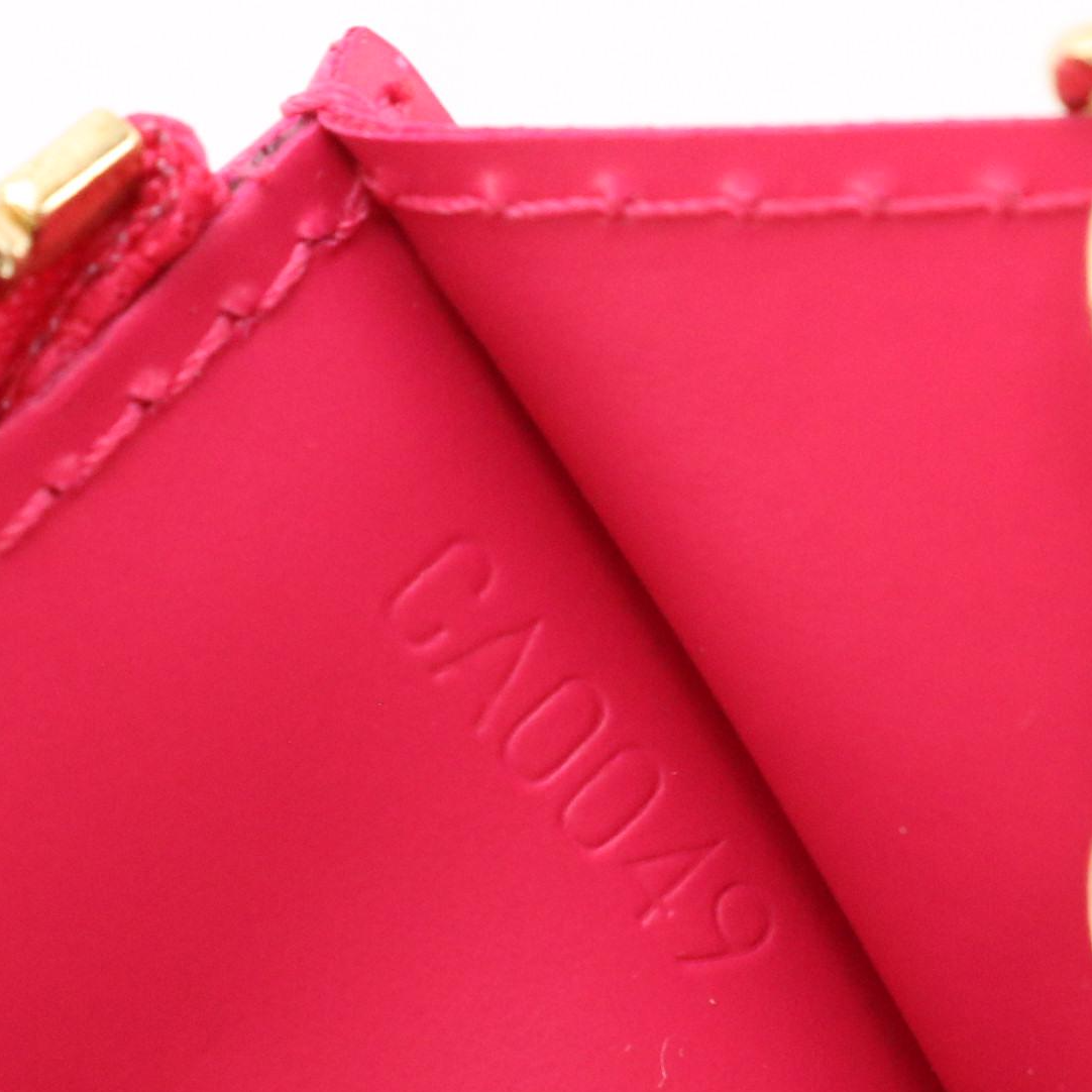 Louis Vuitton Key/Coin Case in Hot Pink Vernis Leather, With Box