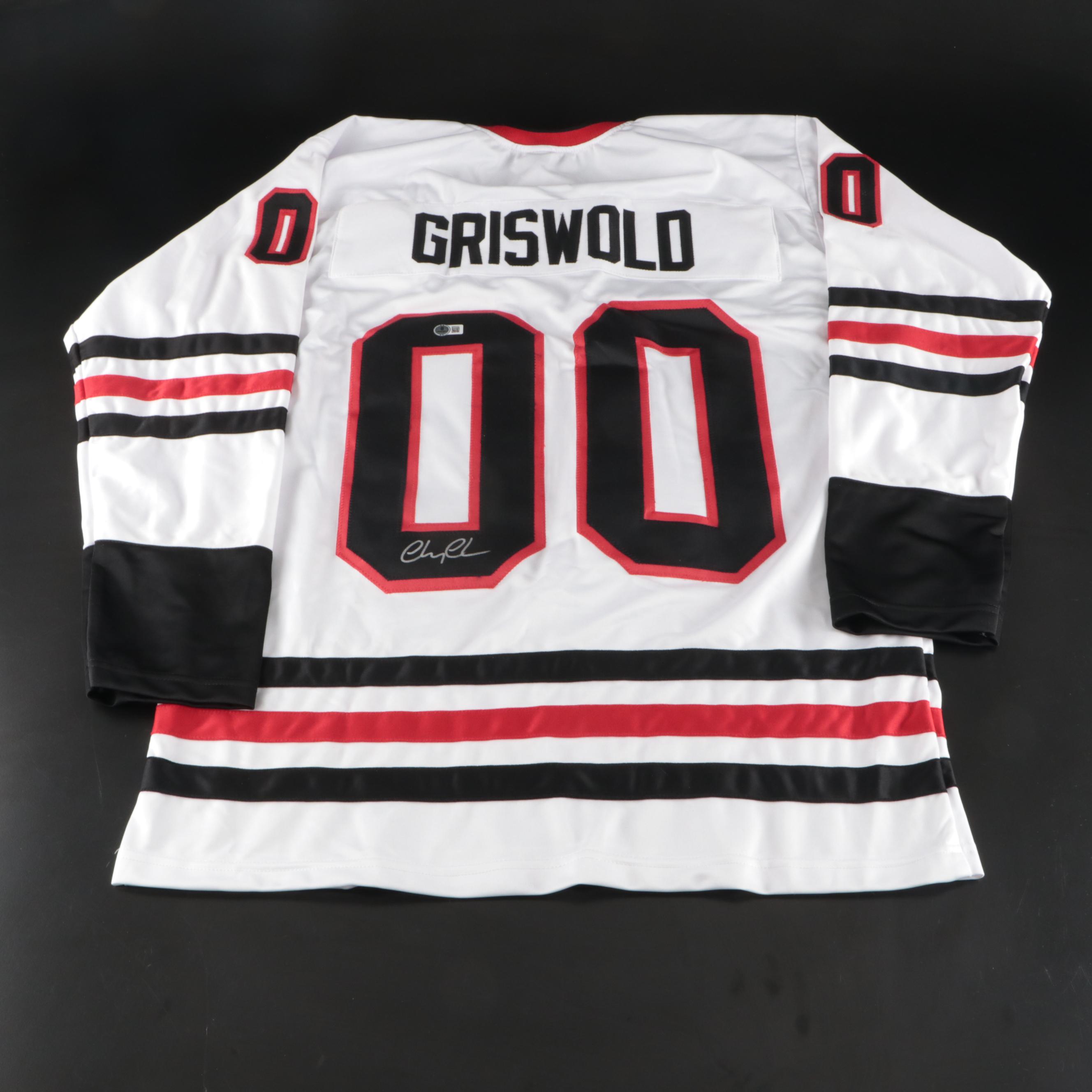Chevy Chase Signed "Christmas Vacation: Clark Griswold" Hockey Jersey, Beckett