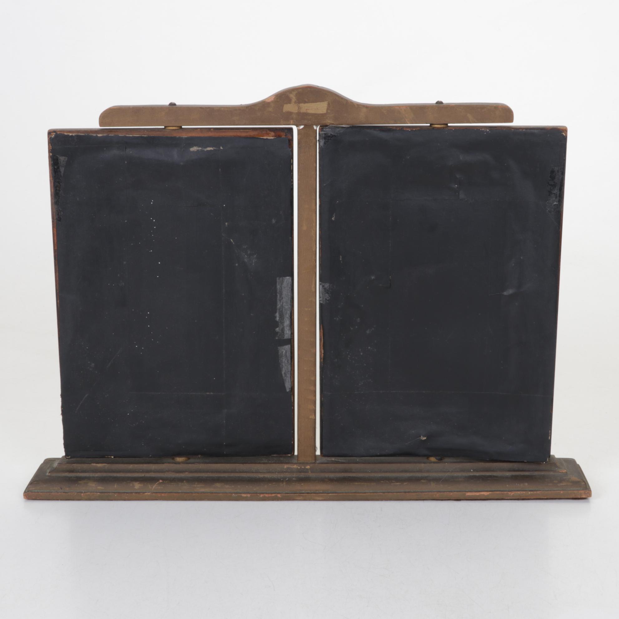 Wood Dresser Frame with Harrison Fisher Prints, Early 20th Century