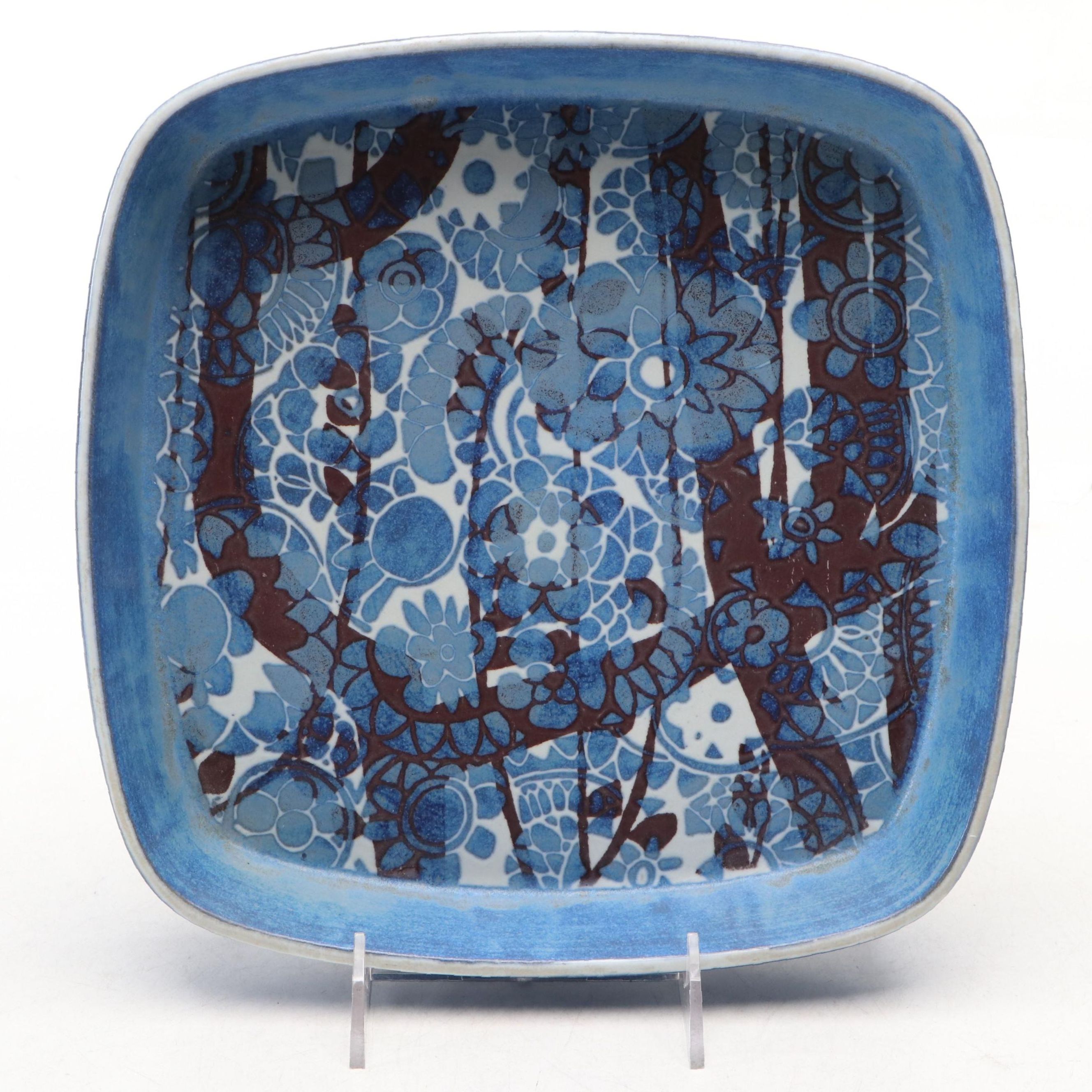 Royal Copenhagen "Faience" Porcelain Dish  Designed by Johanne Gerber