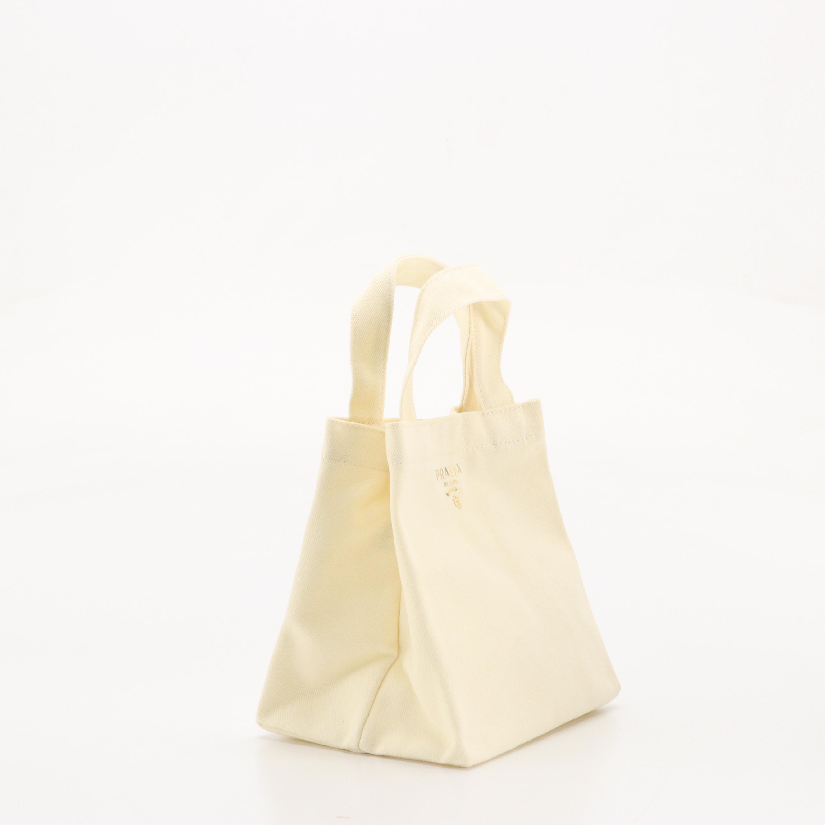 Prada Promotional Canvas Mini Tote Bag