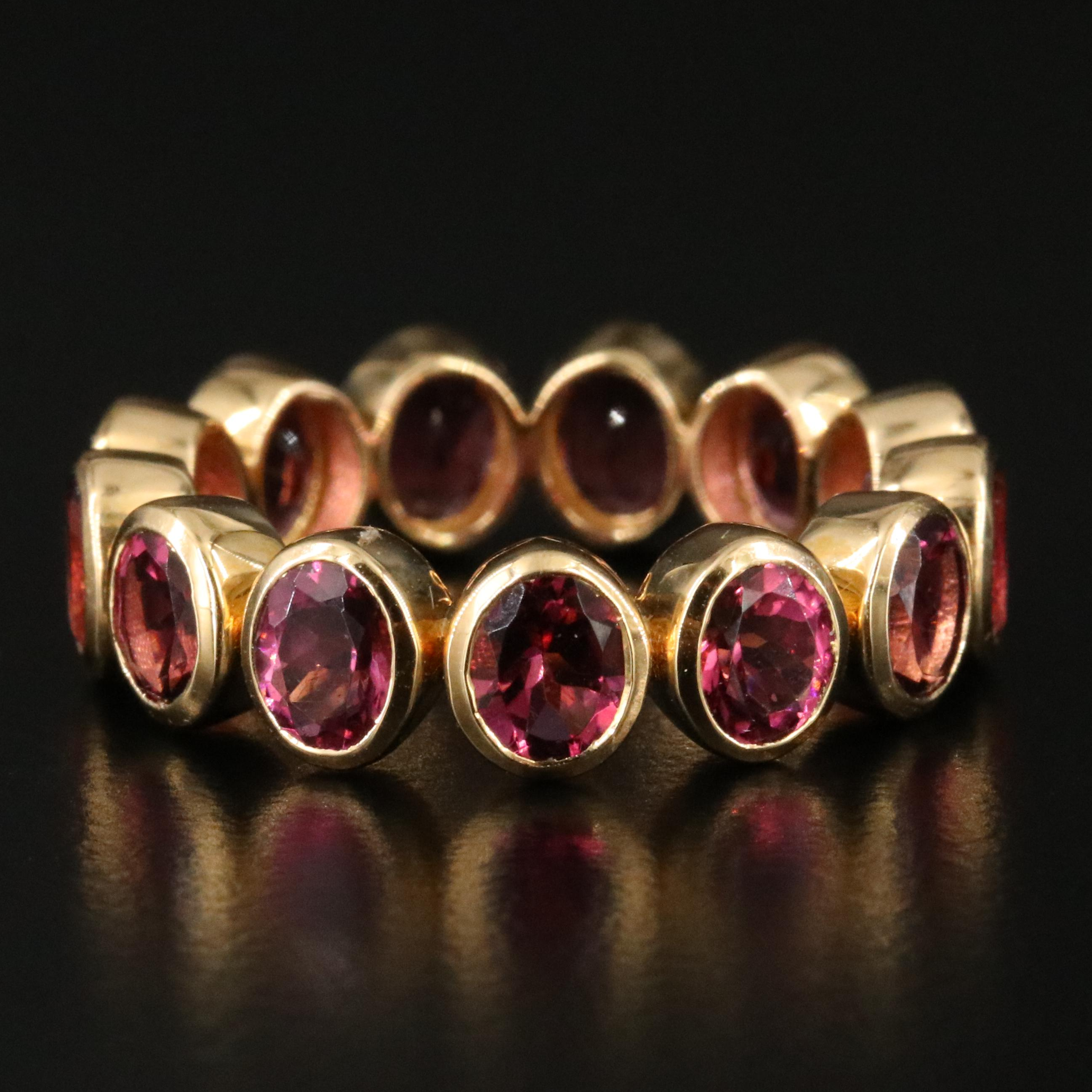 18K Tourmaline Eternity Band