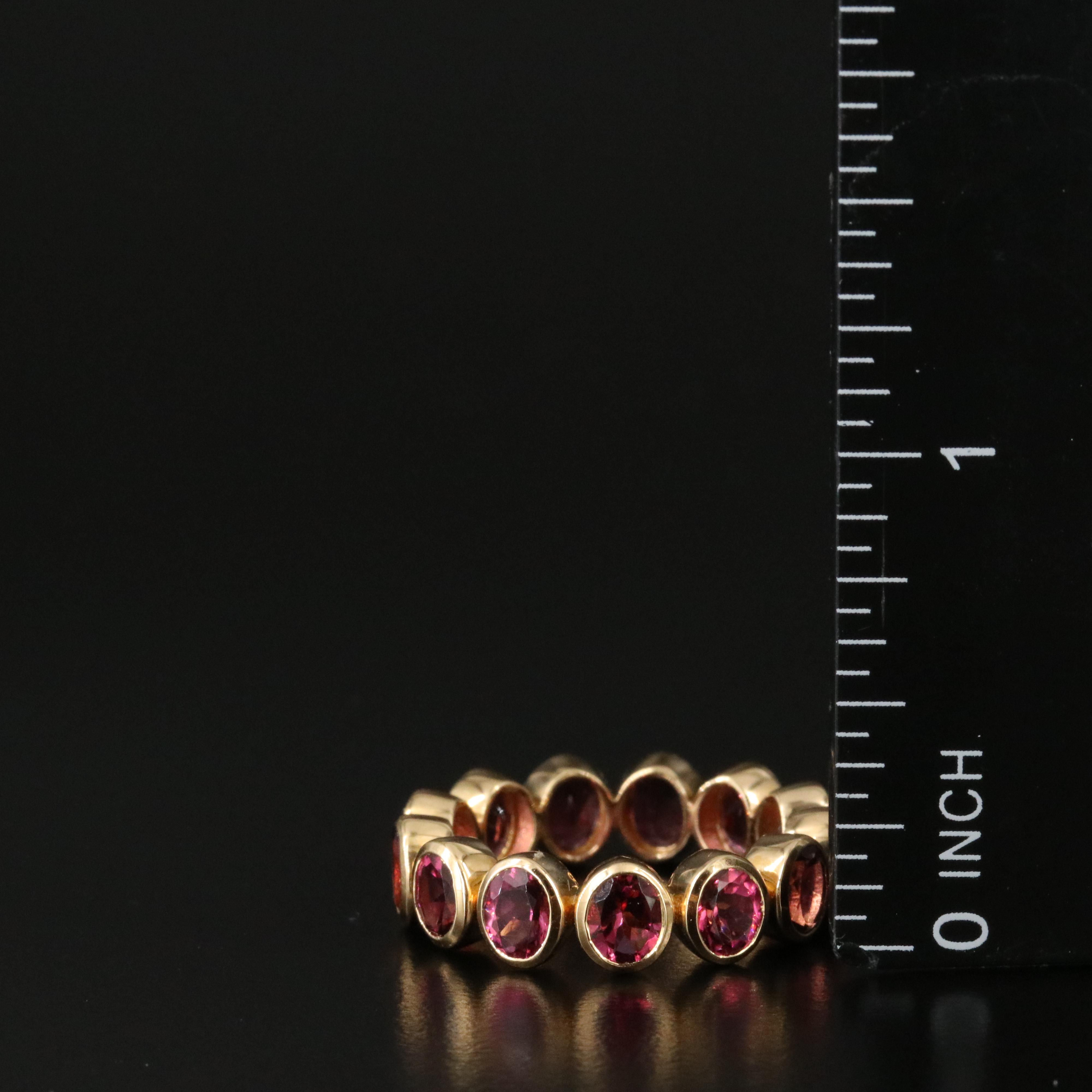 18K Tourmaline Eternity Band