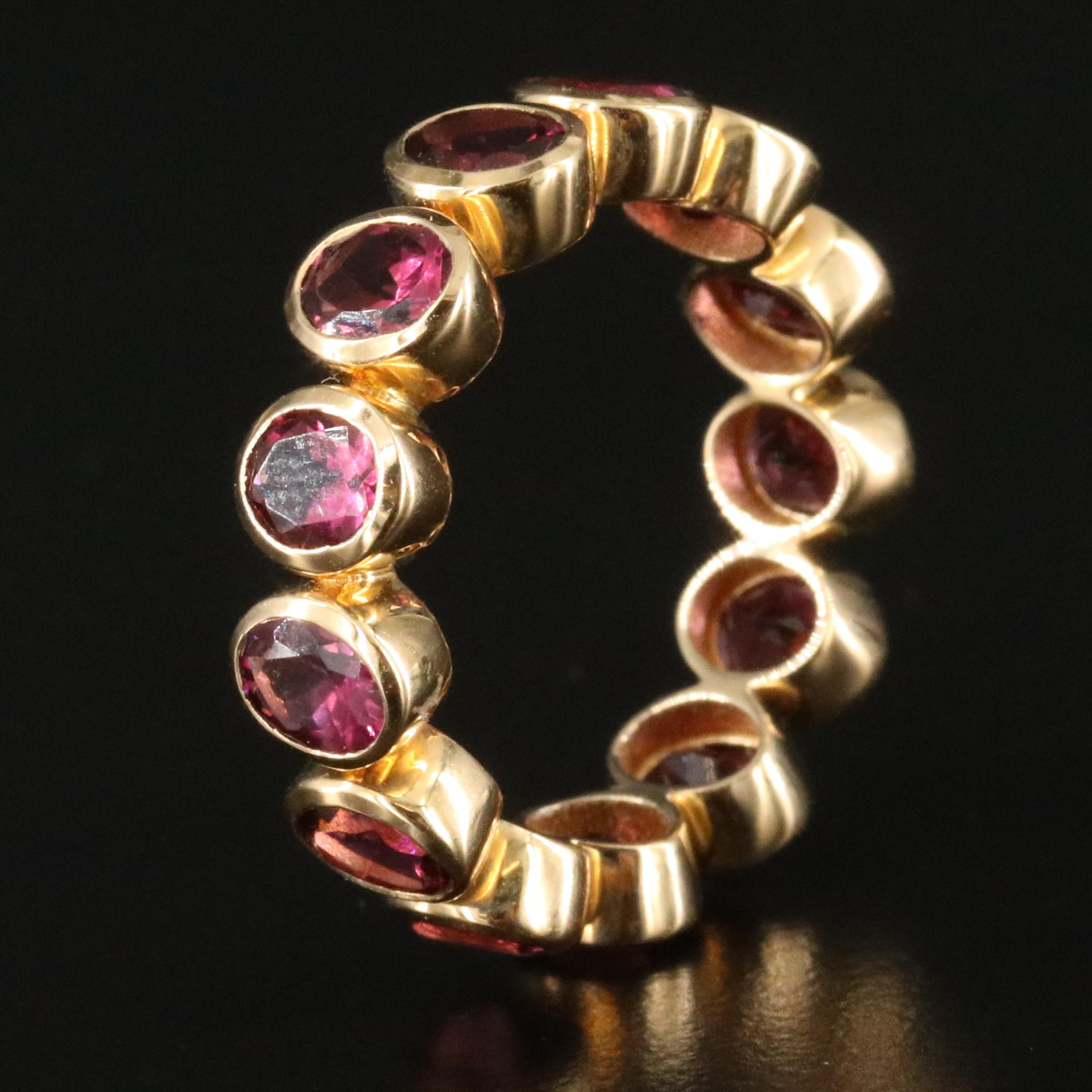 18K Tourmaline Eternity Band