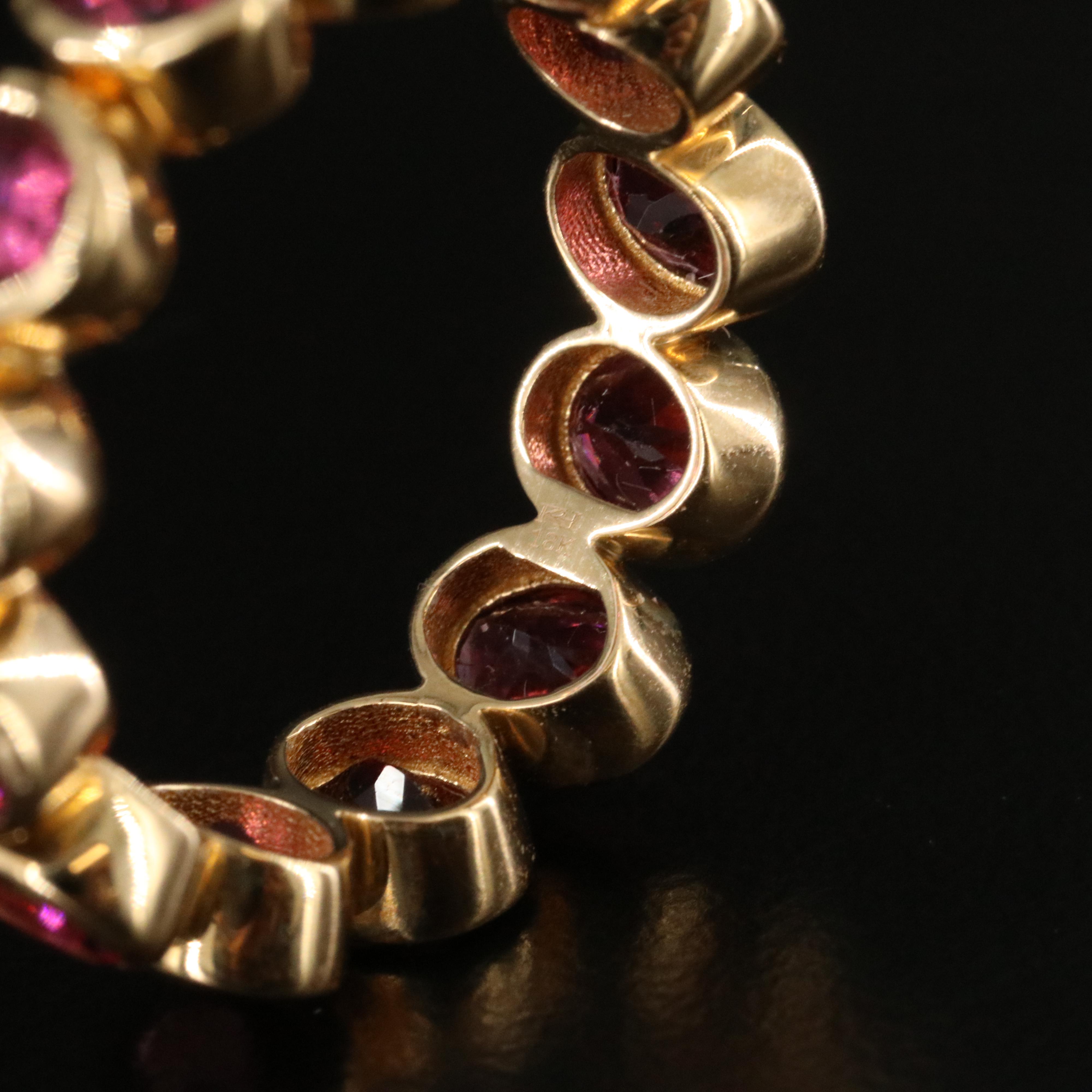 18K Tourmaline Eternity Band