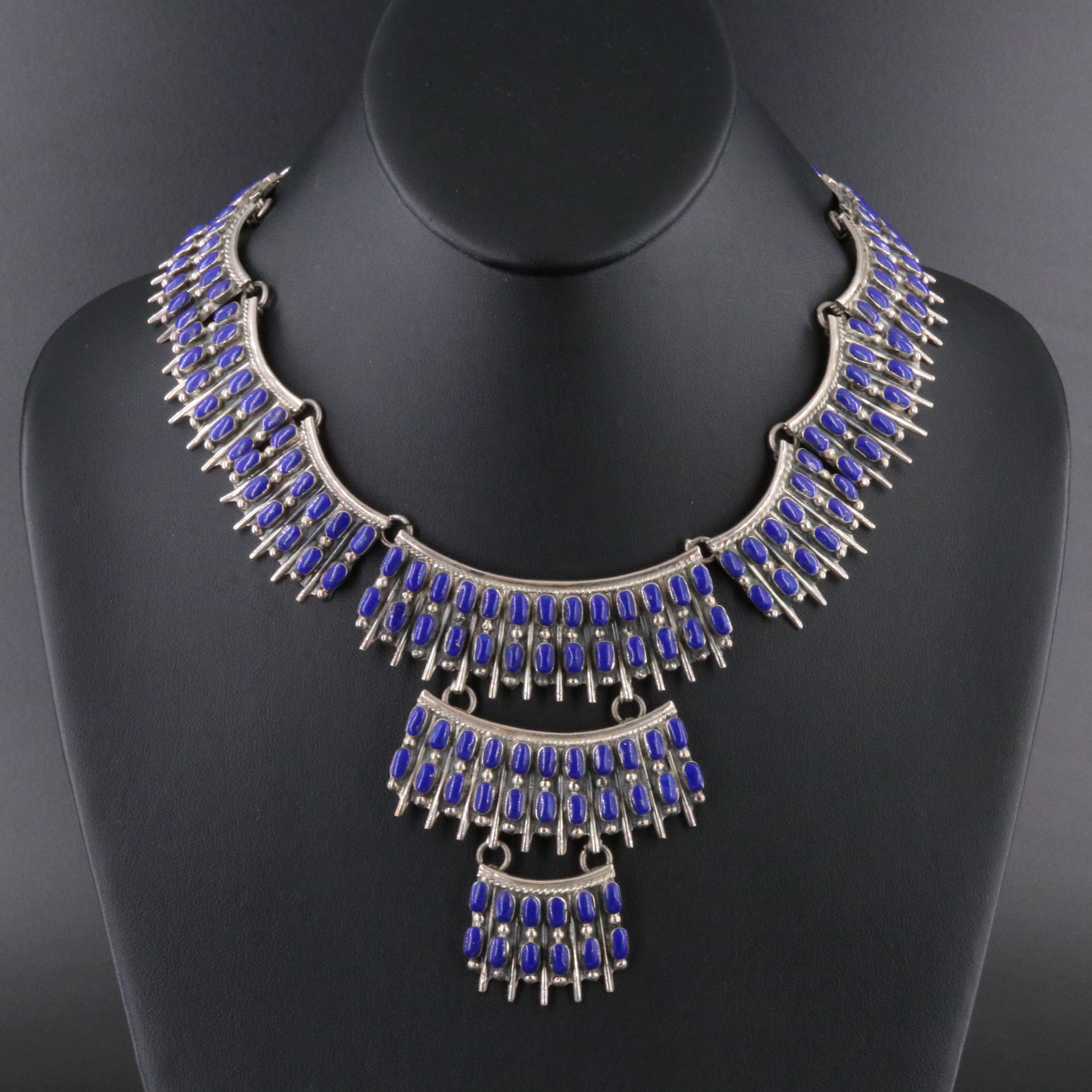 Sterling Lapis Lazuli Necklace