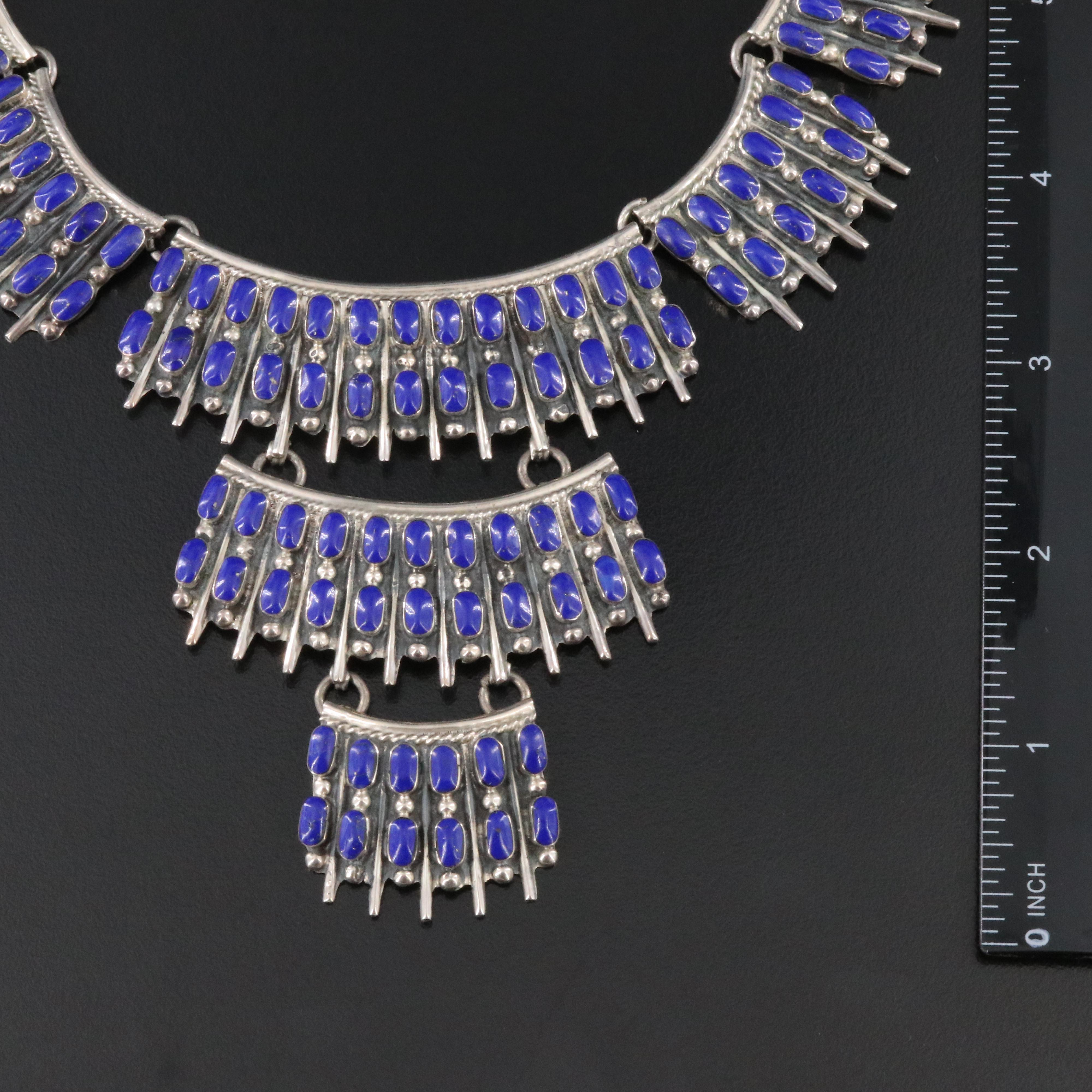 Sterling Lapis Lazuli Necklace