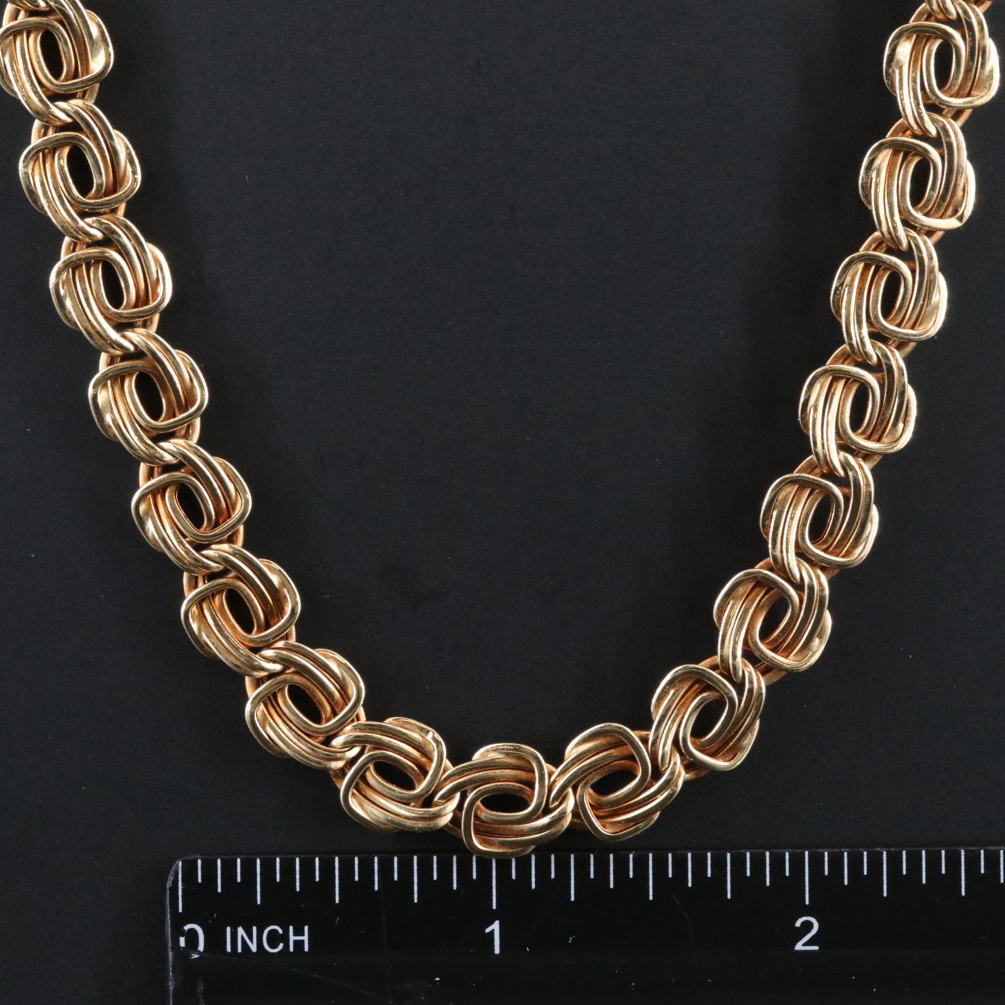 14K Fancy Link Necklace