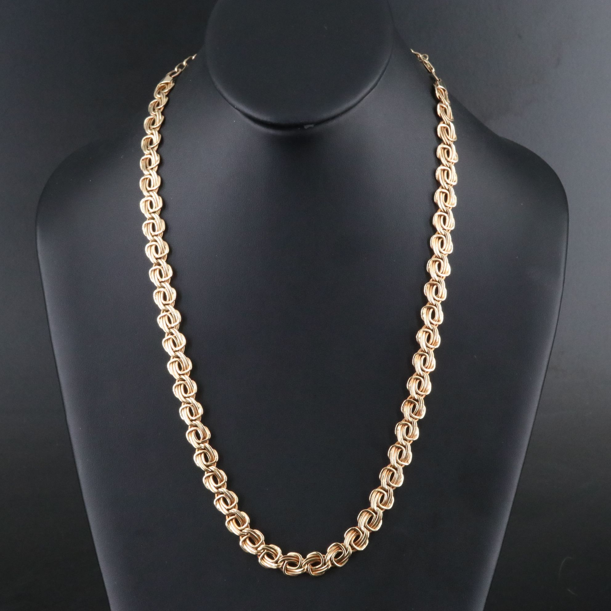 14K Fancy Link Necklace