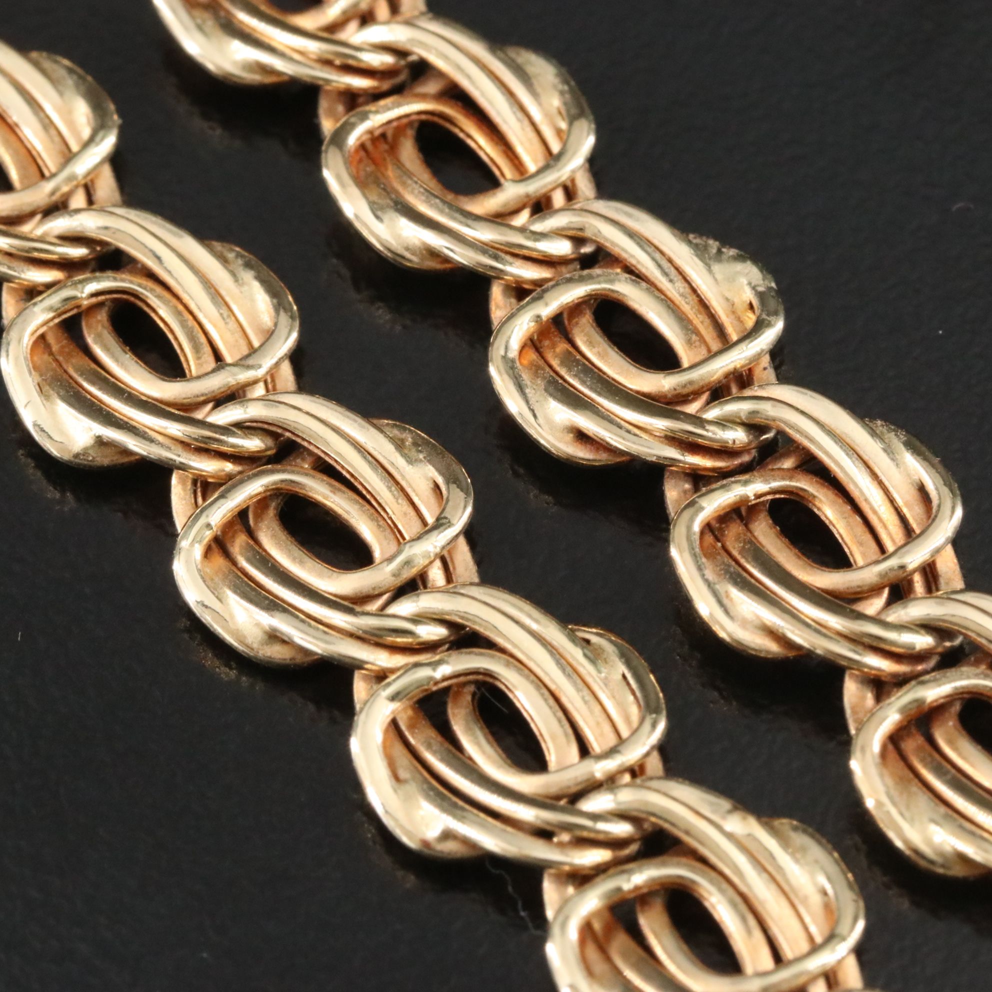 14K Fancy Link Necklace