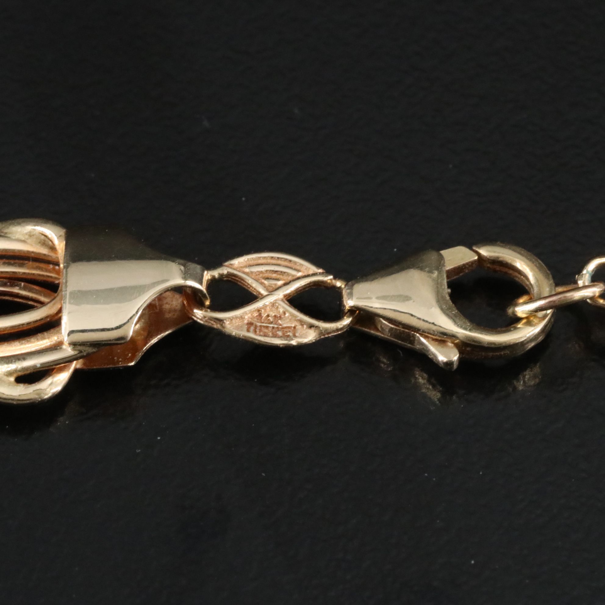 14K Fancy Link Necklace