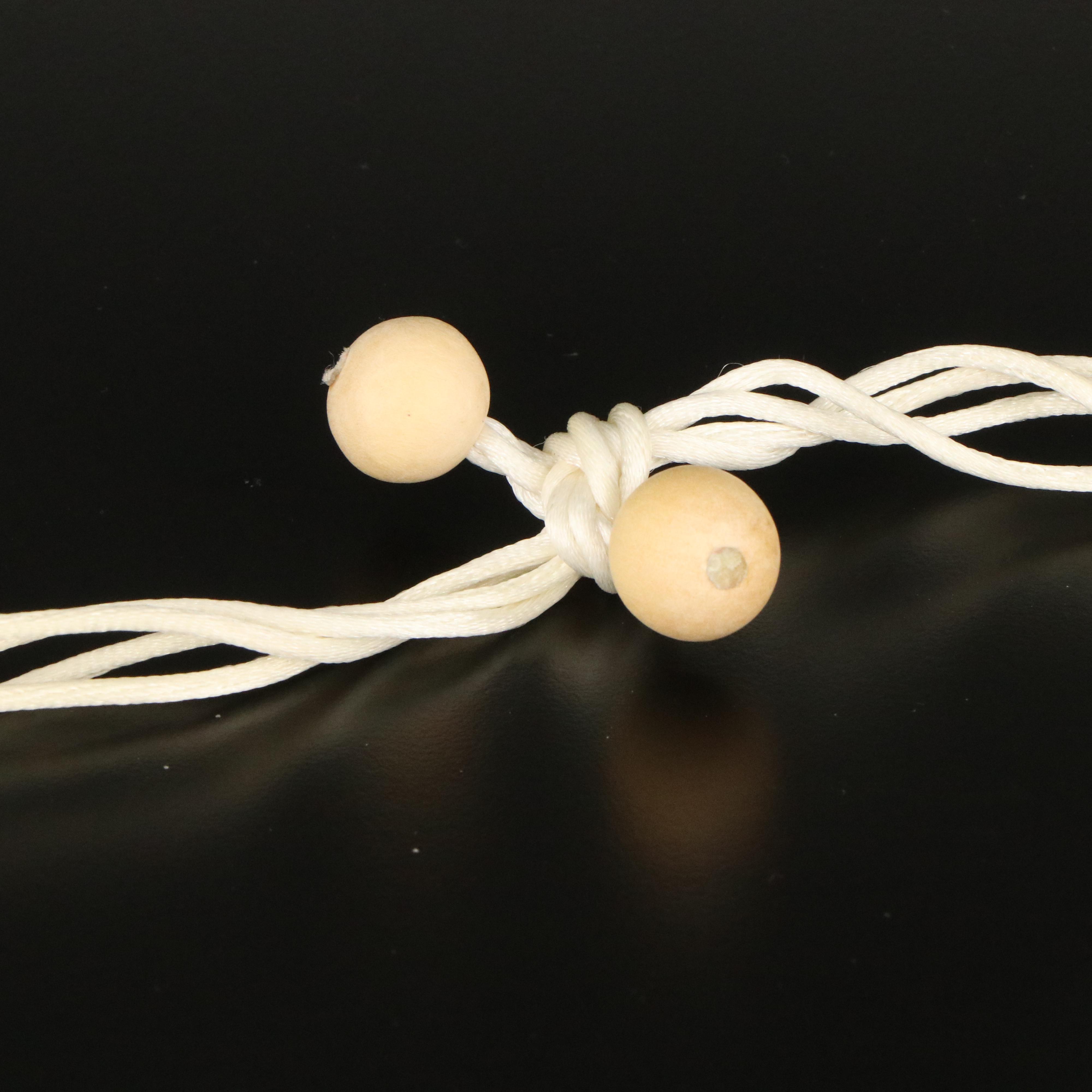 Mother of Pearl and Wood Link Necklace