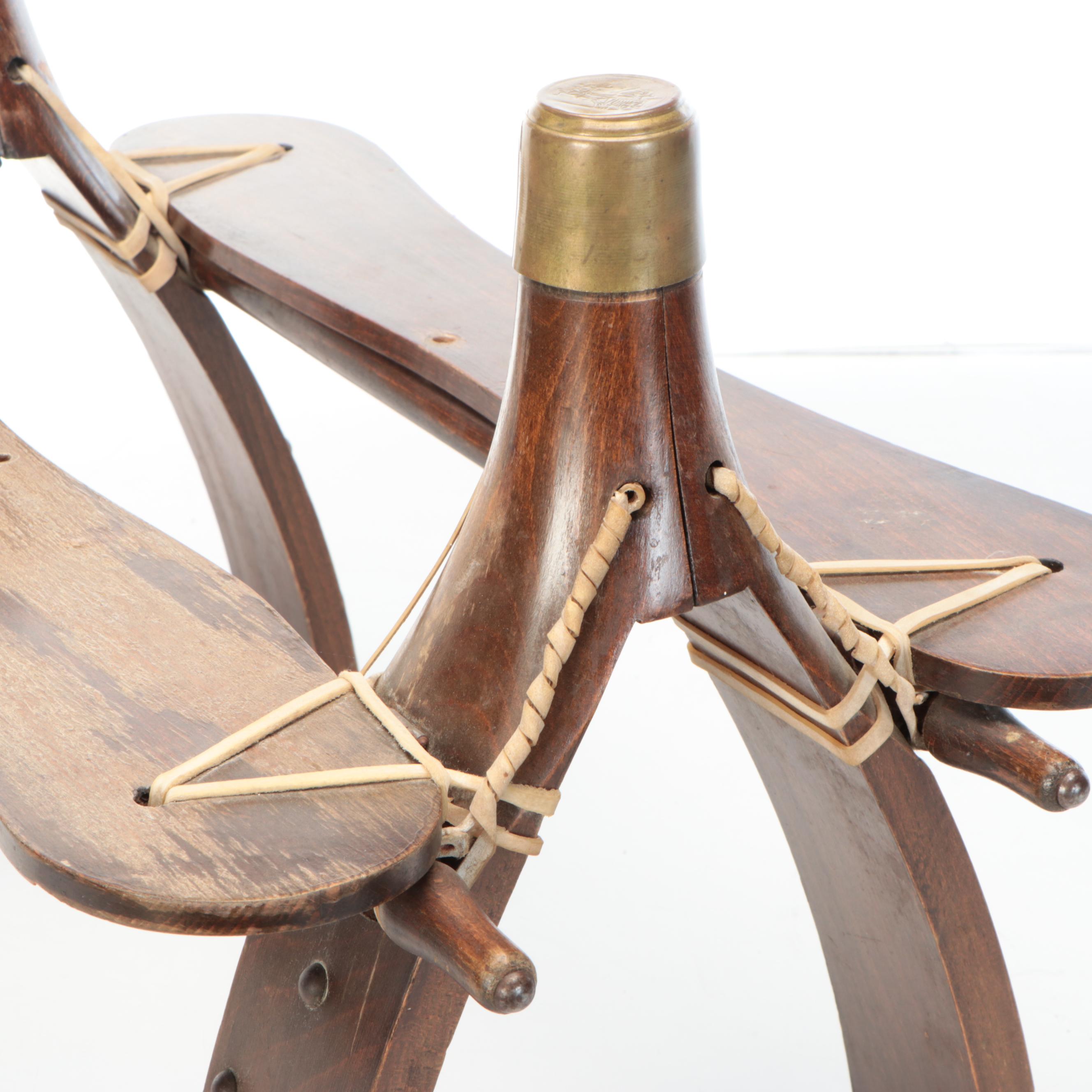 Wooden Egyptian Camel Saddle, Mid-20th Century